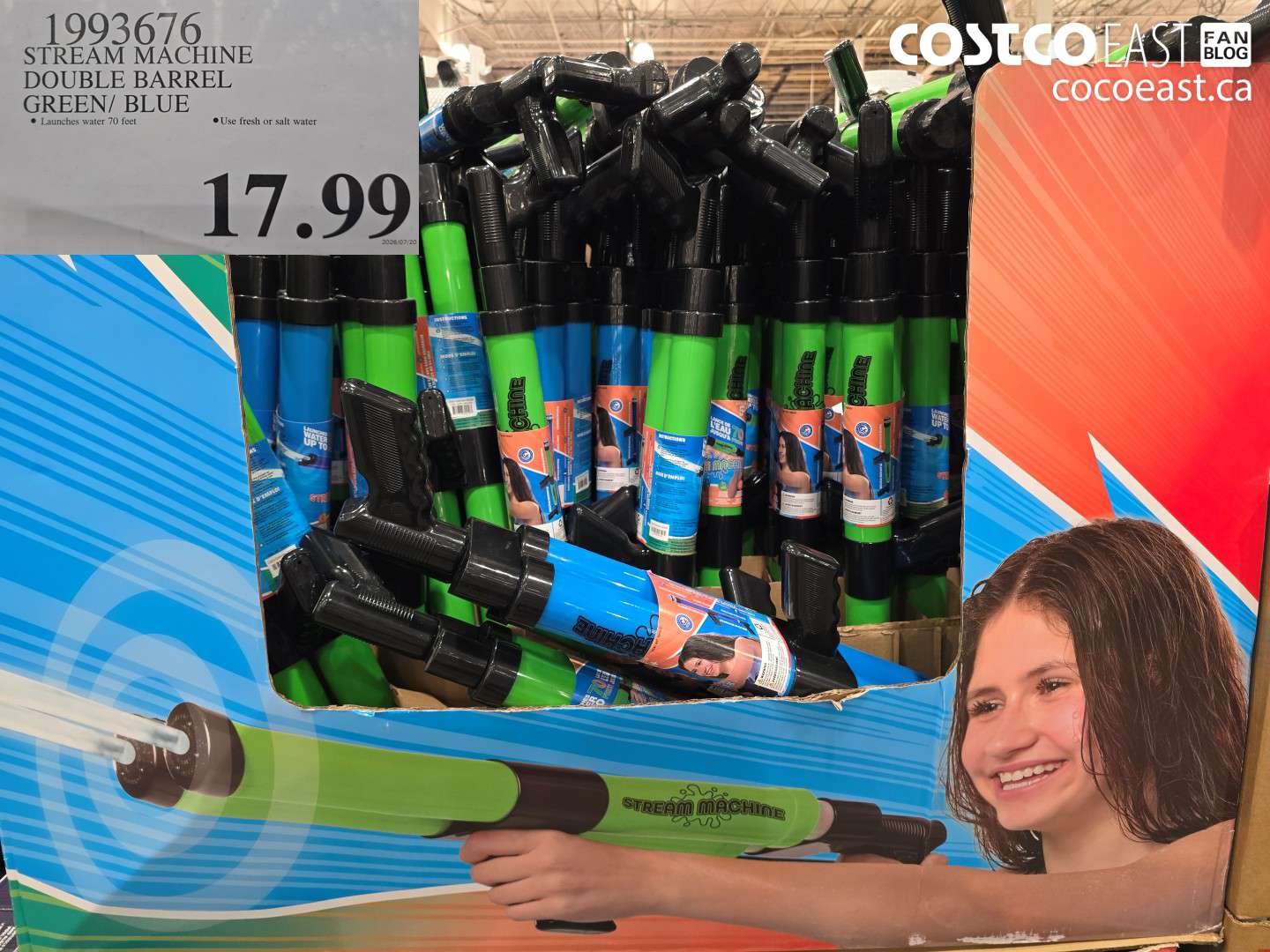 1993676 STREAM MACHINE DOUBLE BARREL GREEN/ BLUE $17.99