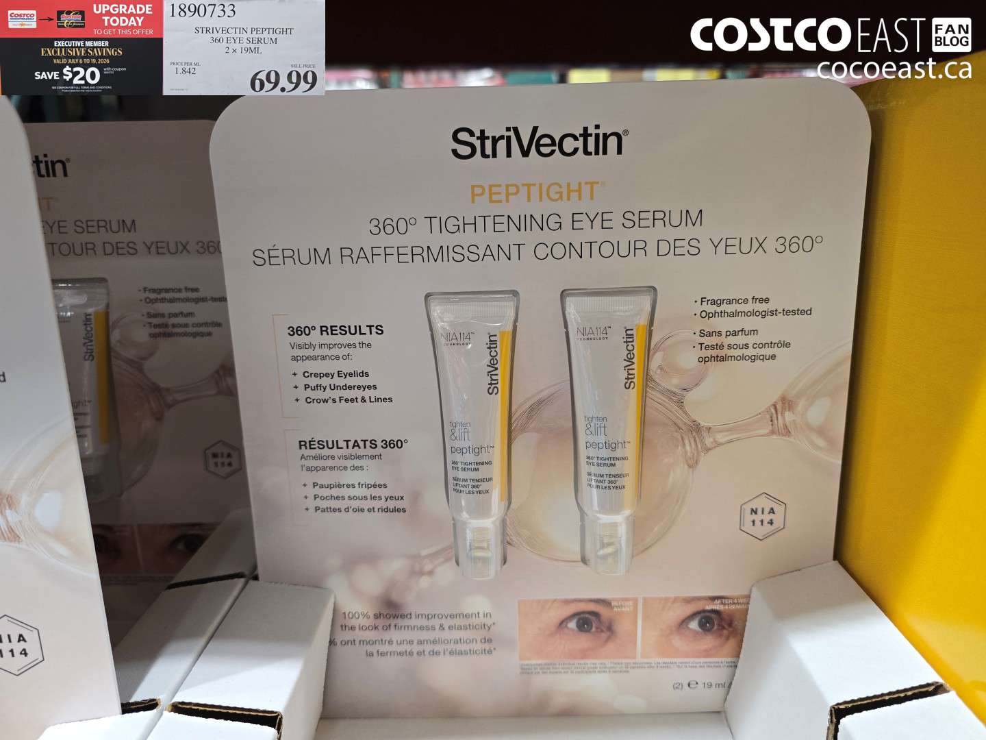 1890733 STRIVECTIN PEPTIGHT 360 EYE SERUM 2 X 19ML ($20.00 INSTANT SAVINGS EXPIRES ON 2026-07-19) $49.99