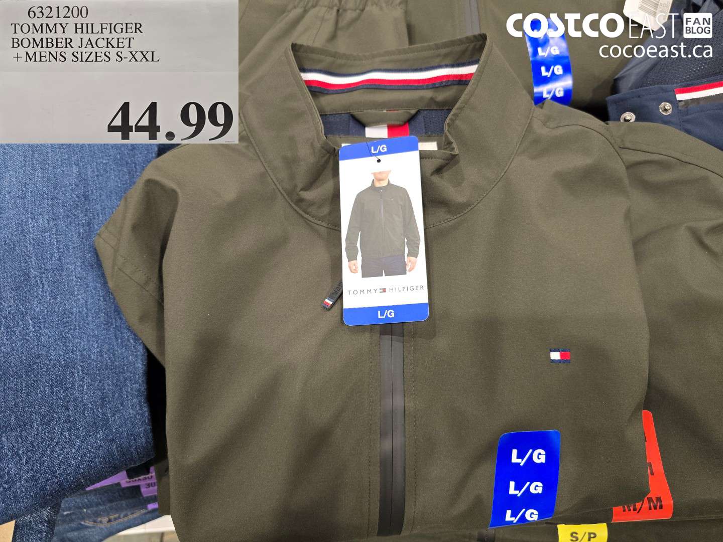 6321200 TOMMY HILFIGER BOMBER JACKET MENS SIZES S-XXL $44.99