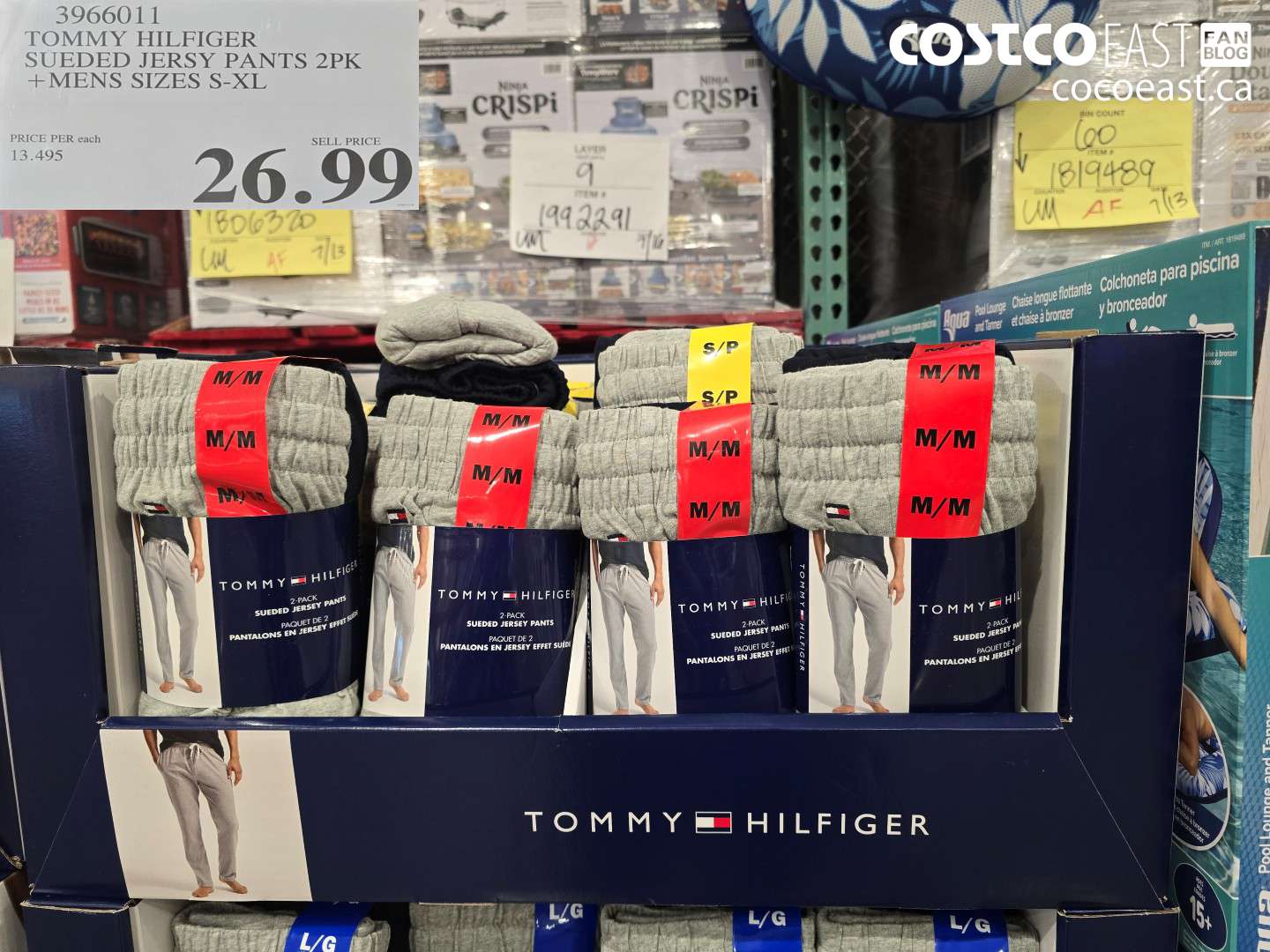 3966011 TOMMY HILFIGER SUEDED JERSY PANTS 2PK MENS SIZES S-XL $26.99