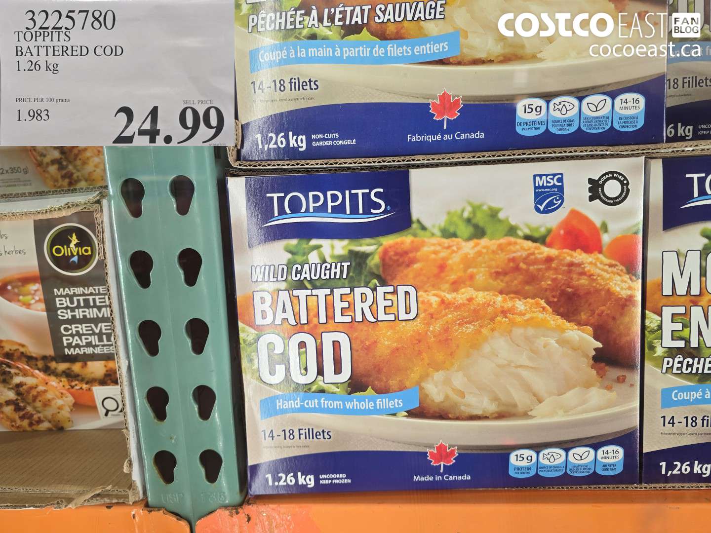 3225780 TOPPITS BATTERED COD 1.26 KG $24.99