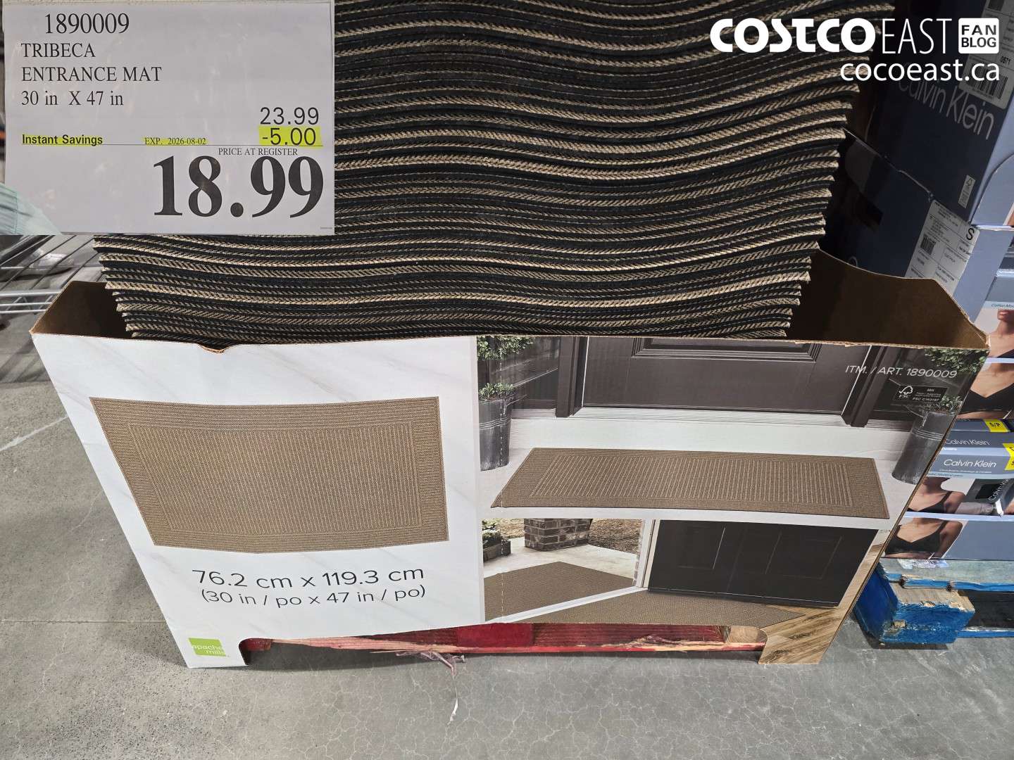 1890009 TRIBECA ENTRANCE MAT 30 IN X 47 IN ($5.00 INSTANT SAVINGS EXPIRES ON 2026-08-02) $18.99