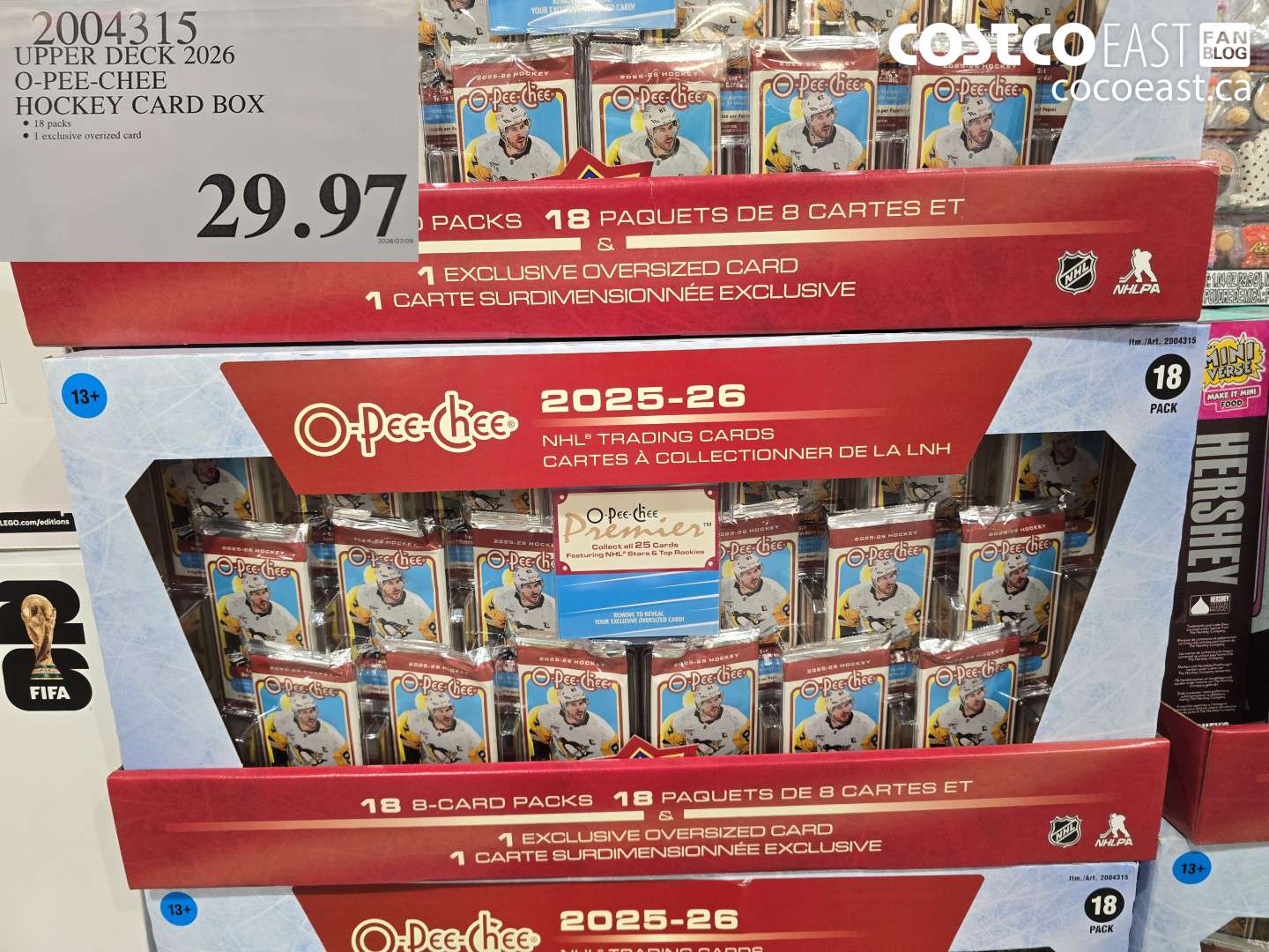 2004315 UPPER DECK 2026 O-PEE-CHEE HOCKEY CARD BOX $29.97