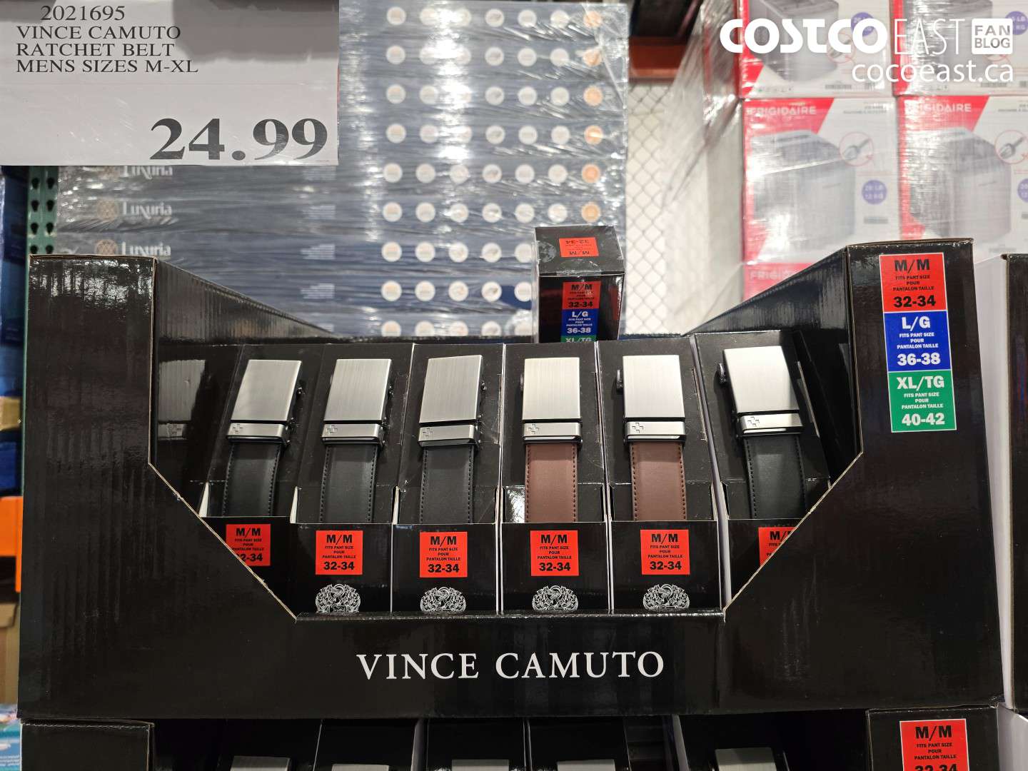 2021695 VINCE CAMUTO RATCHET BELT MENS SIZES M-XL $24.99