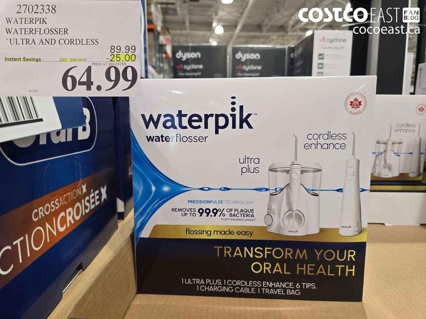 2702338 WATERPIK WATERFLOSSER ULTRA AND CORDLESS ($25.00 INSTANT SAVINGS EXPIRES ON 2026-08-09) $64.99
