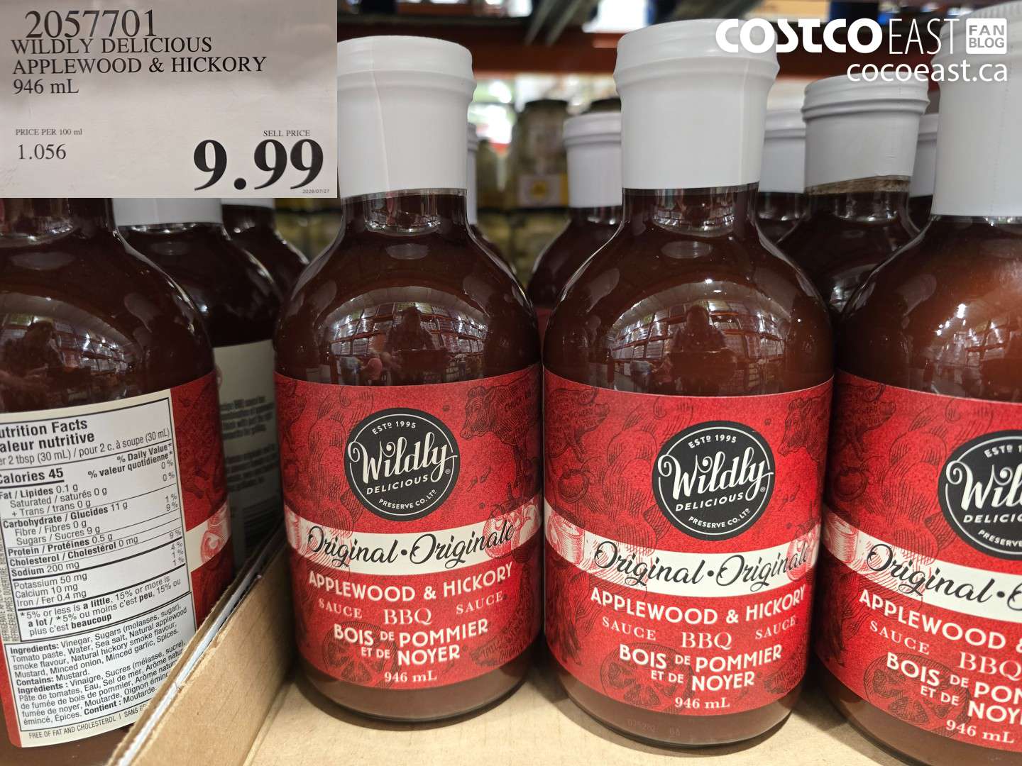 2057701 WILDLY DELICIOUS APPLEWOOD & HICKORY 946 ML $9.99