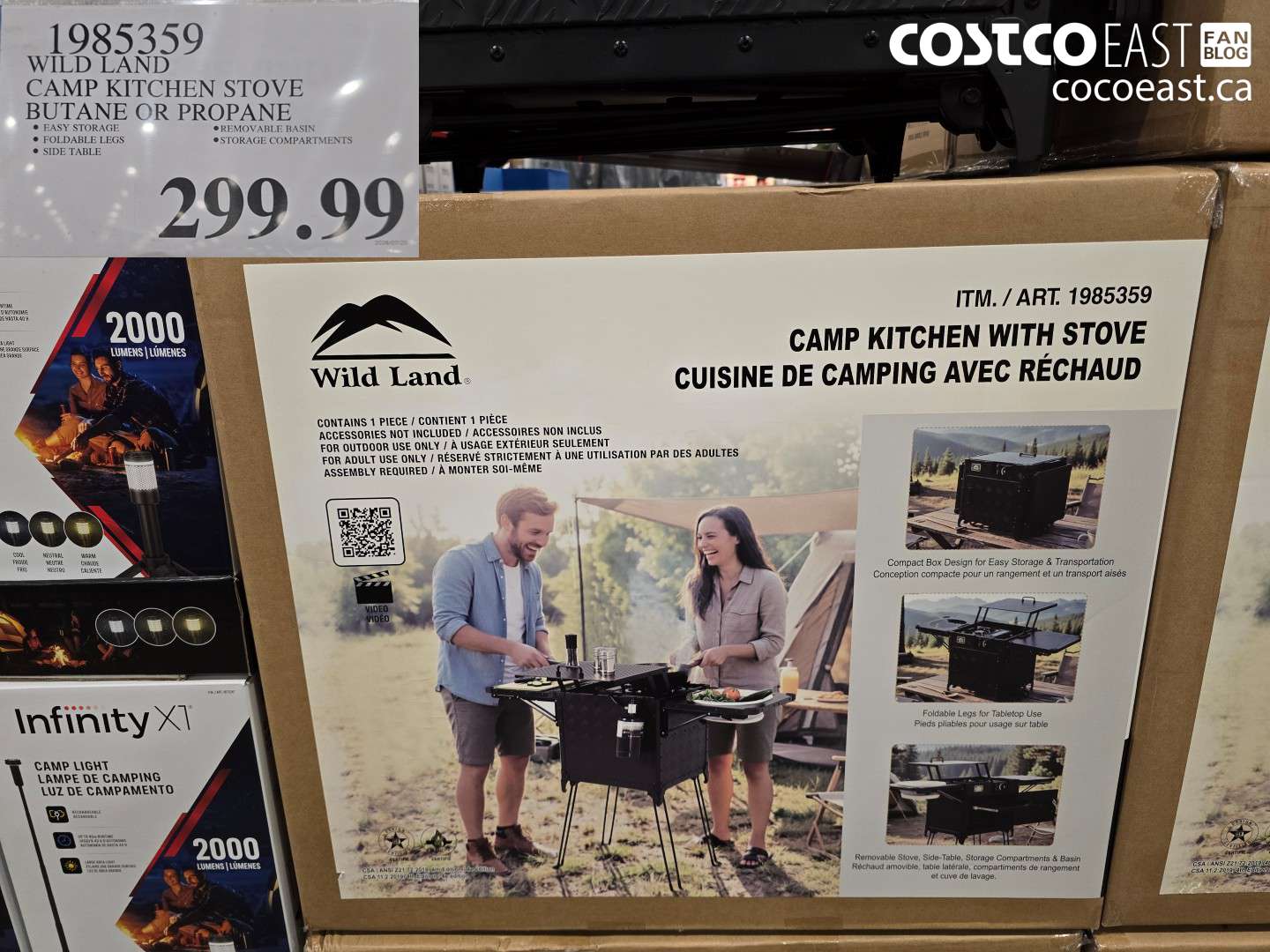 1985359 WILD LAND CAMP KITCHEN STOVE BUTANE OR PROPANE $299.99