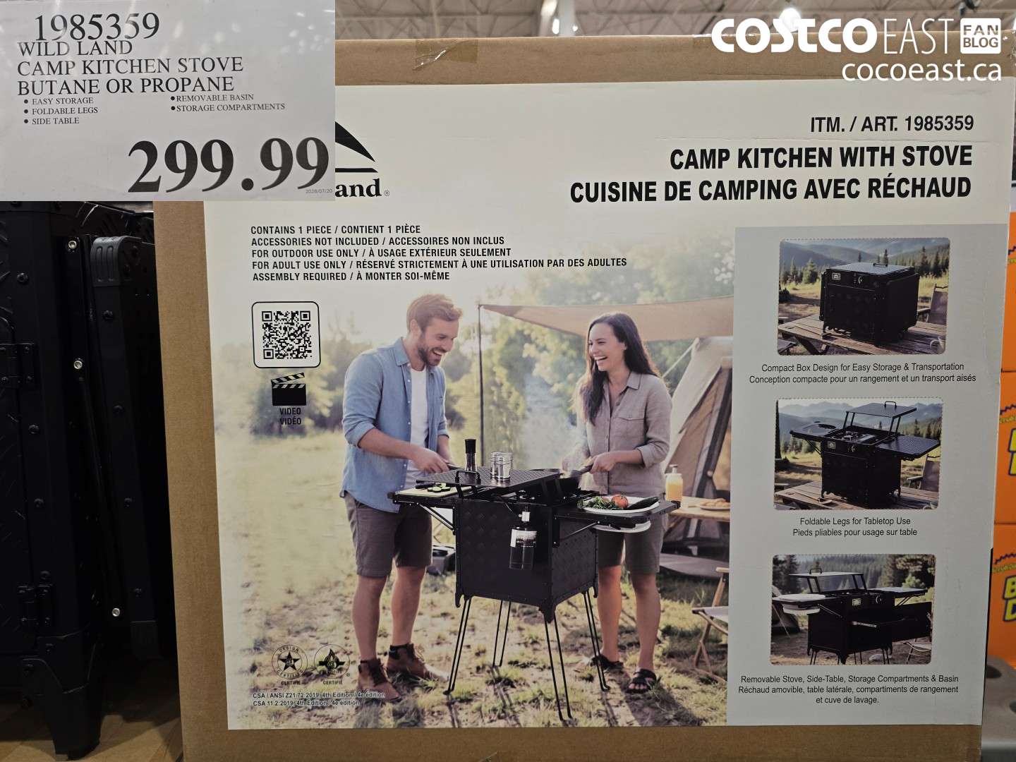 1985359 WILD LAND CAMP KITCHEN STOVE BUTANE OR PROPANE $299.99