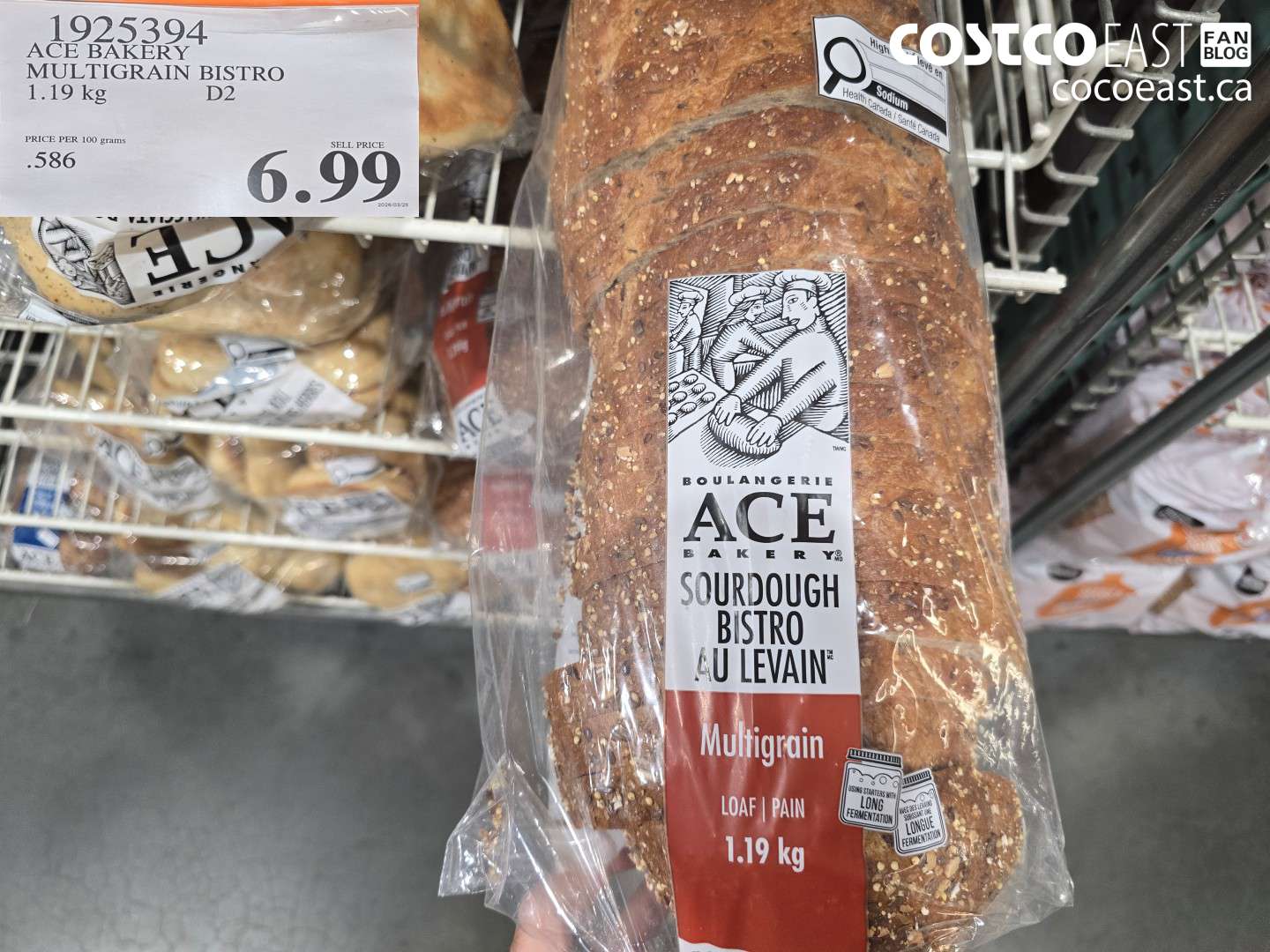 1925394 ACE BAKERY MULTIGRAIN BISTRO 1.19 KG $6.99