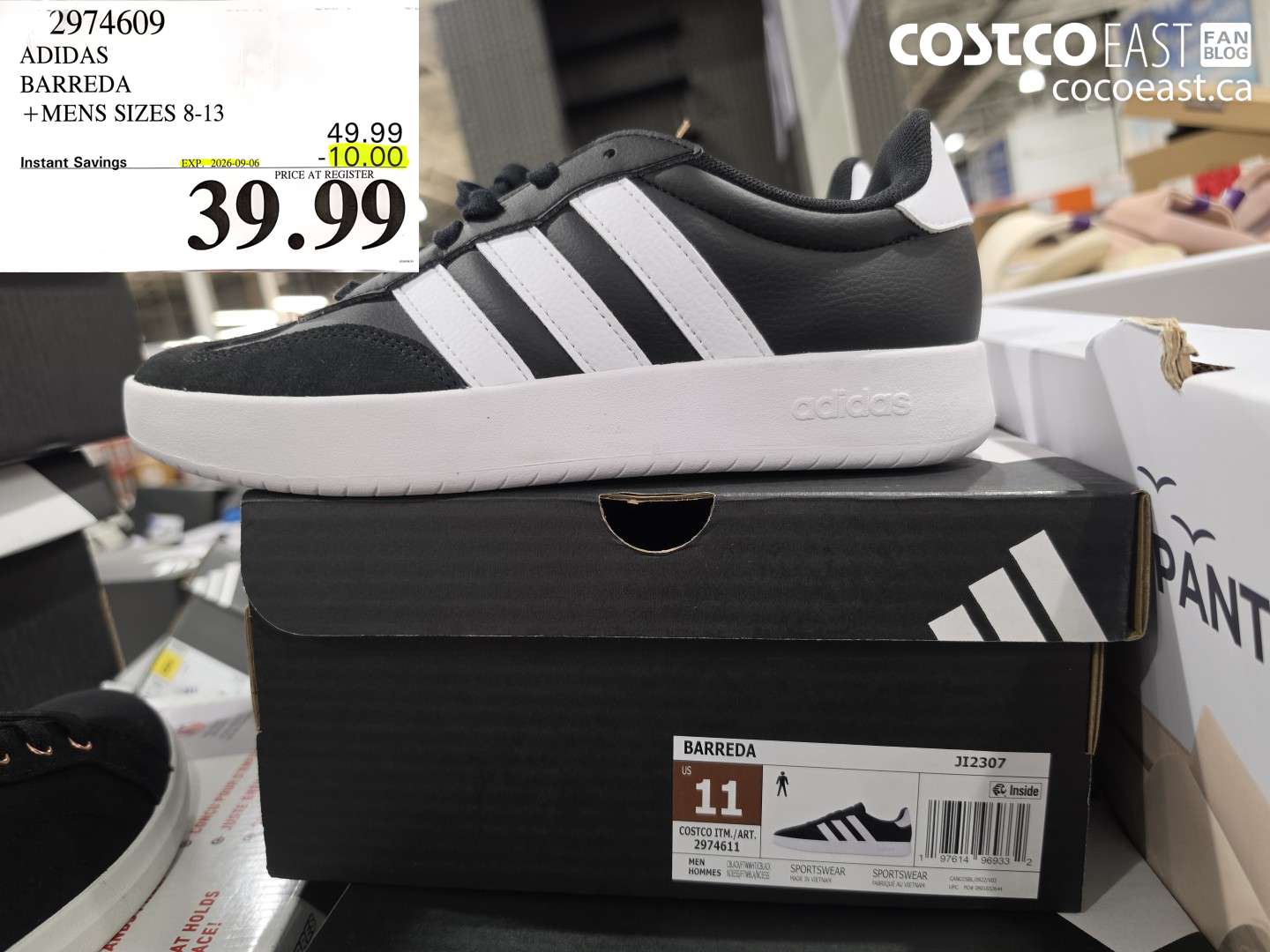 2974609 ADIDAS BARREDA MENS SIZES 8-13 ($10.00 INSTANT SAVINGS EXPIRES ON 2026-09-06) $39.99
