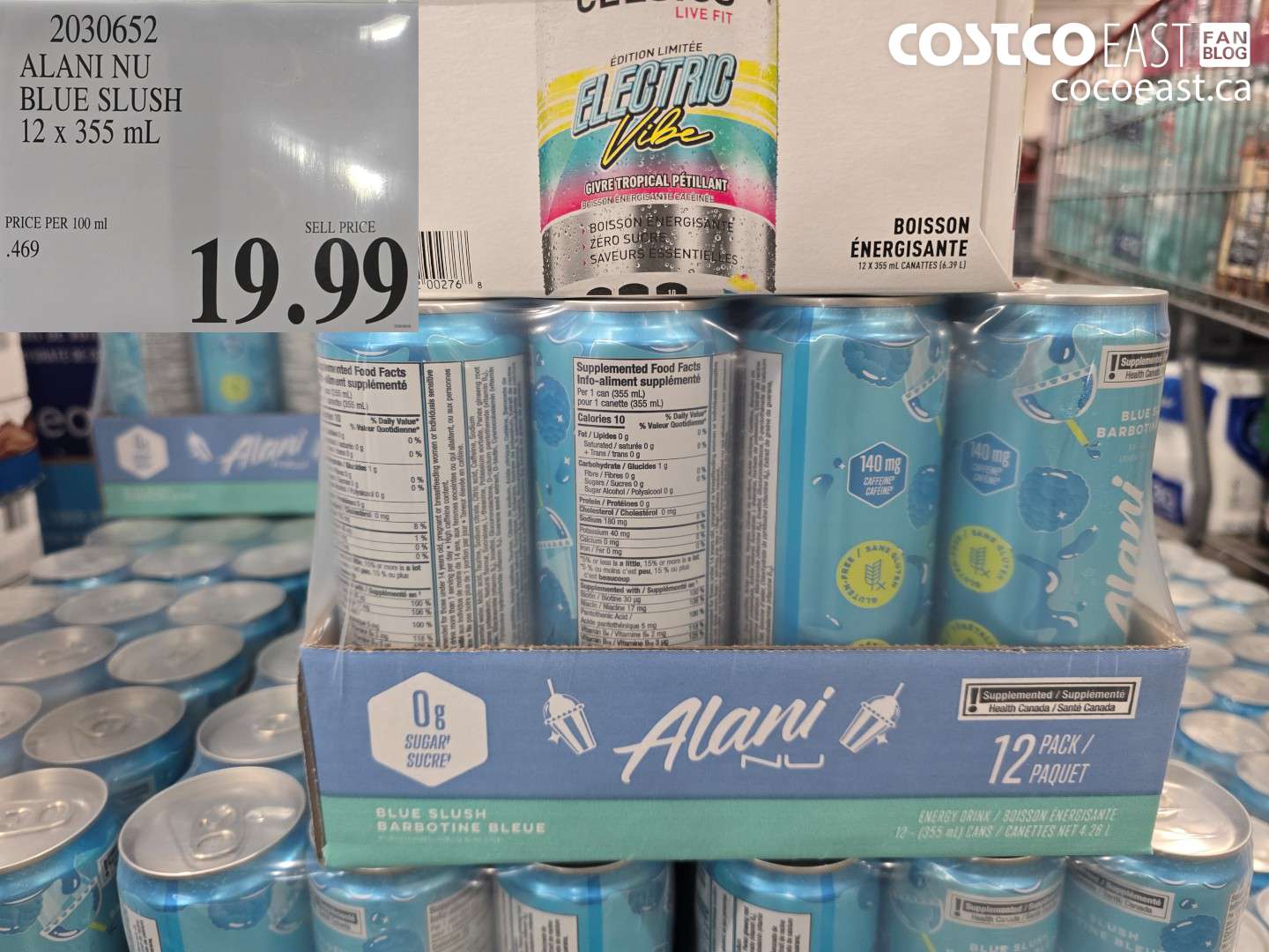 2030652 ALANI NU BLUE SLUSH 12 X 355 ML $19.99