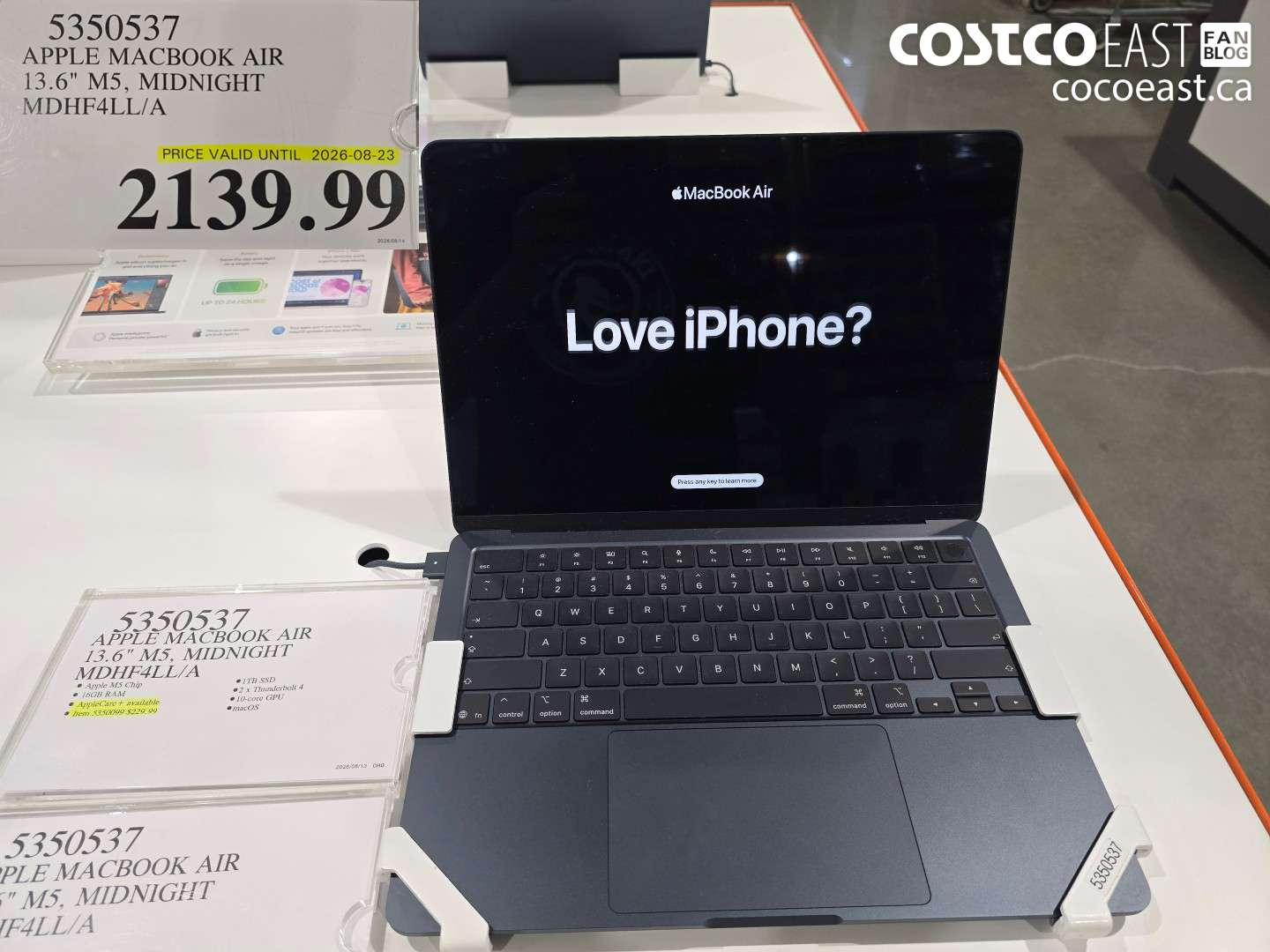 5350537 APPLE MACBOOK AIR 13.6