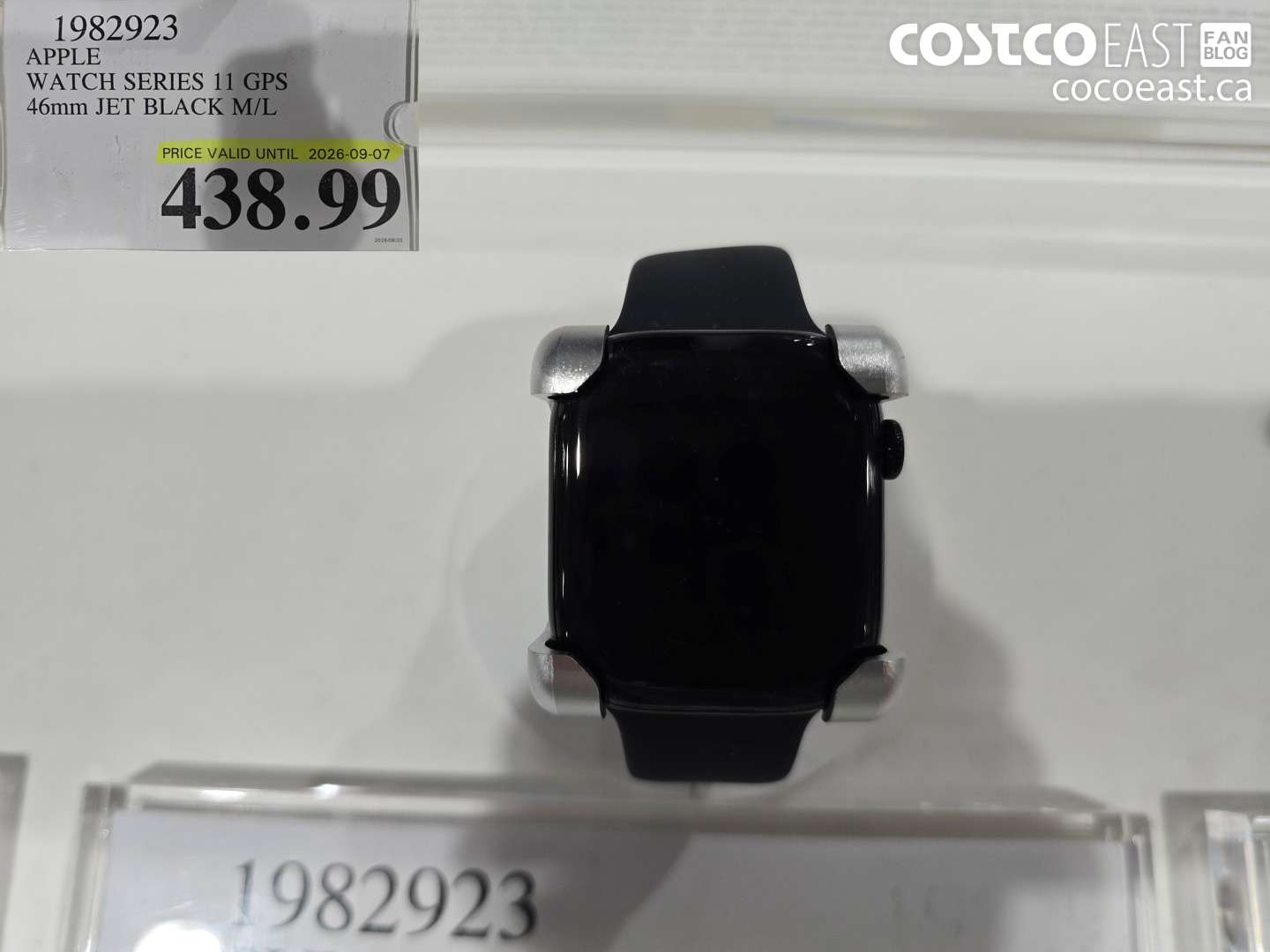 1982923 APPLE WATCH SERIES 11 GPS 46MM JET BLACK M/L $438.99