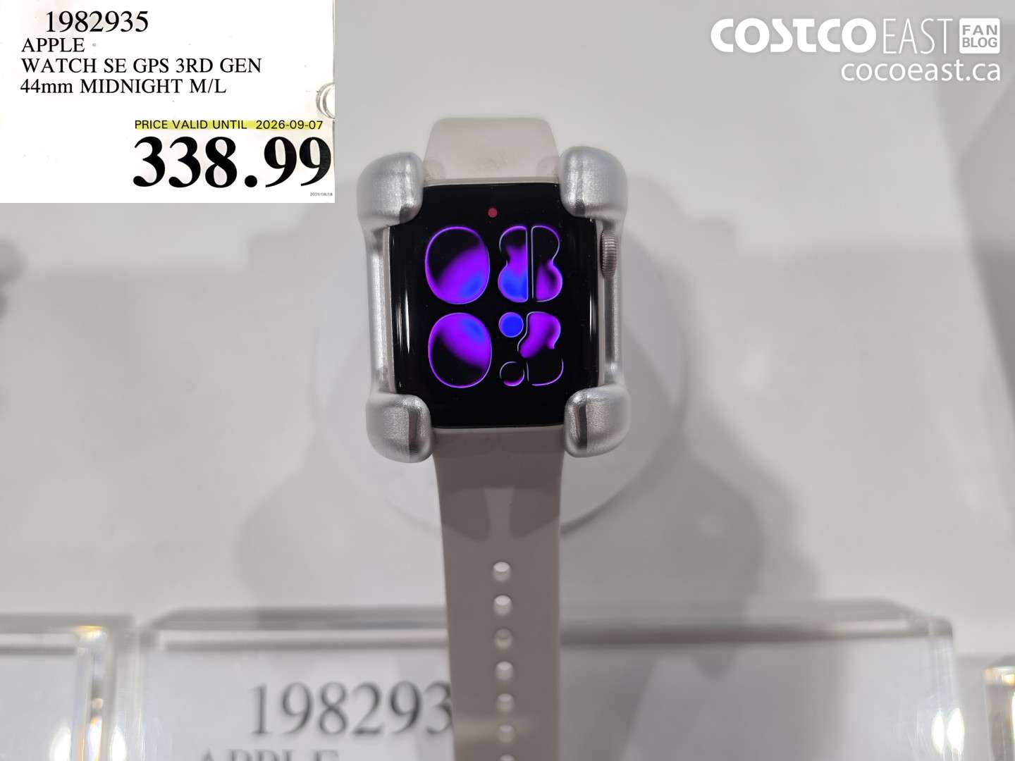 1982935 APPLE WATCH SE GPS 3RD GEN 44MM MIDNIGHT M/L $338.99