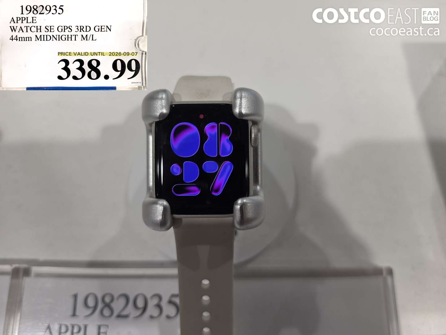 1982935 APPLE WATCH SE GPS 3RD GEN 44MM MIDNIGHT M/L $338.99