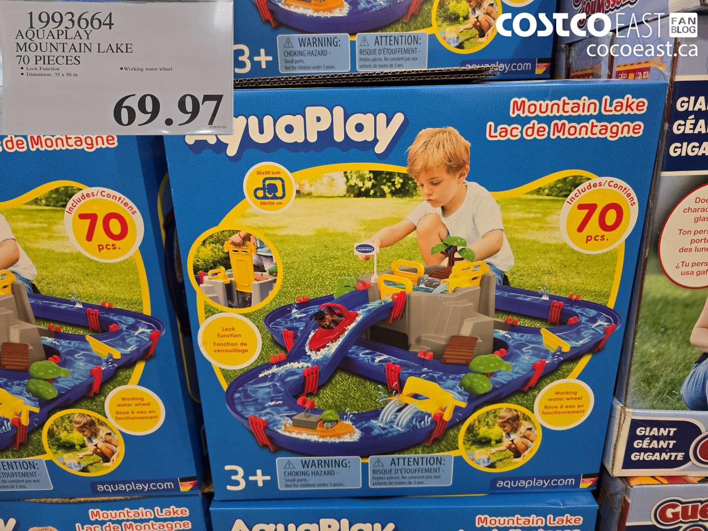 1993664 AQUAPLAY MOUNTAIN LAKE 70 PIECES $69.97