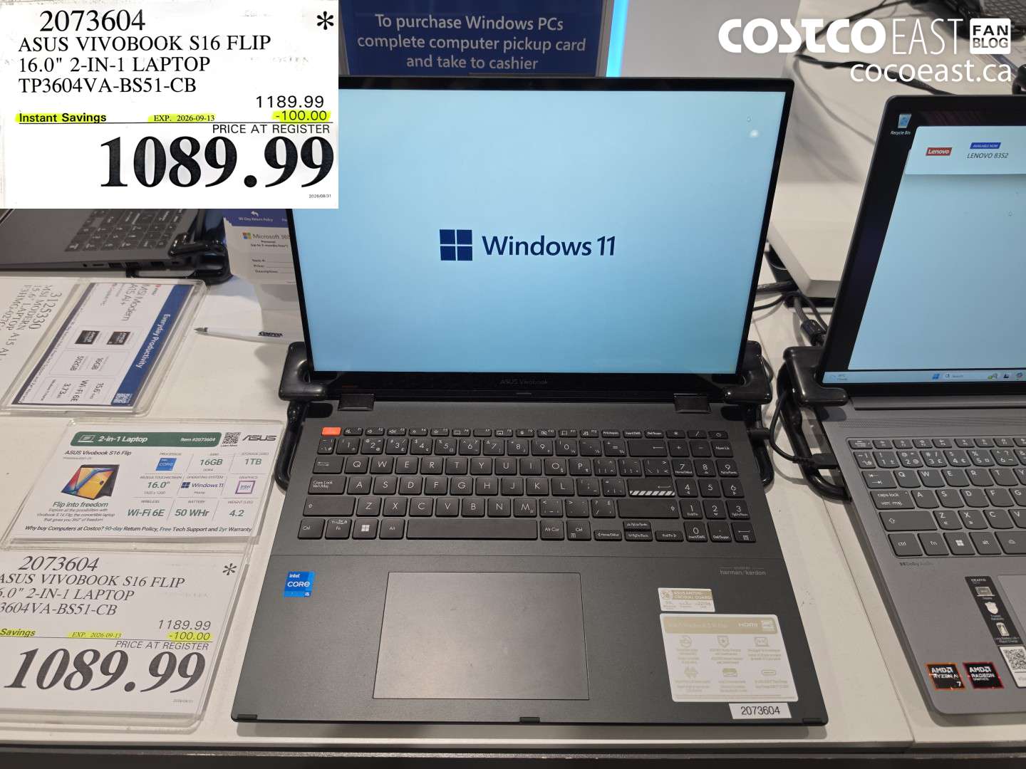 2073604 ASUS VIVOBOOK S16 FLIP 16.0
