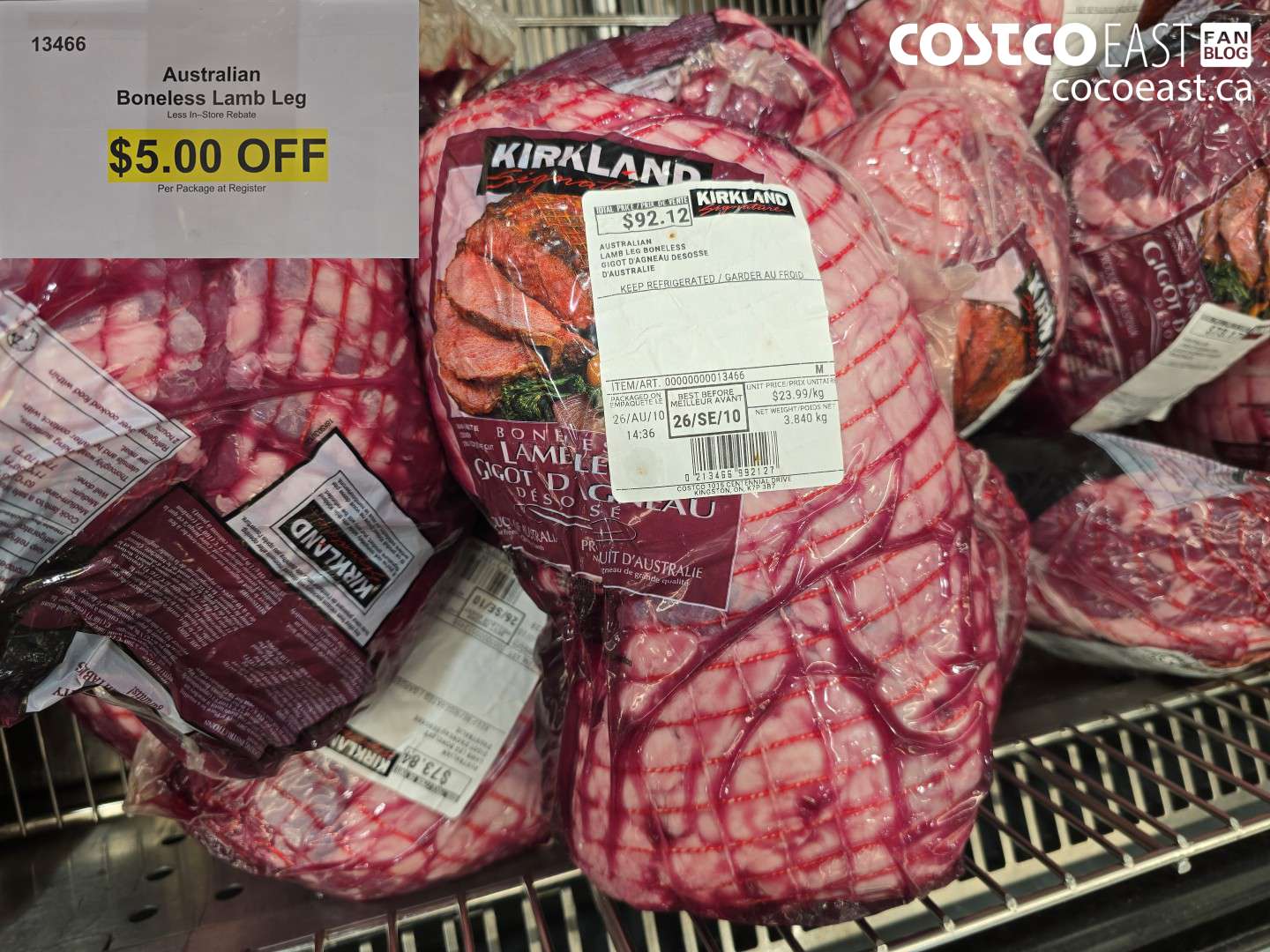 13466 AUSTRALIAN BONELESS LAMB LEG ($5.00 INSTANT SAVINGS)