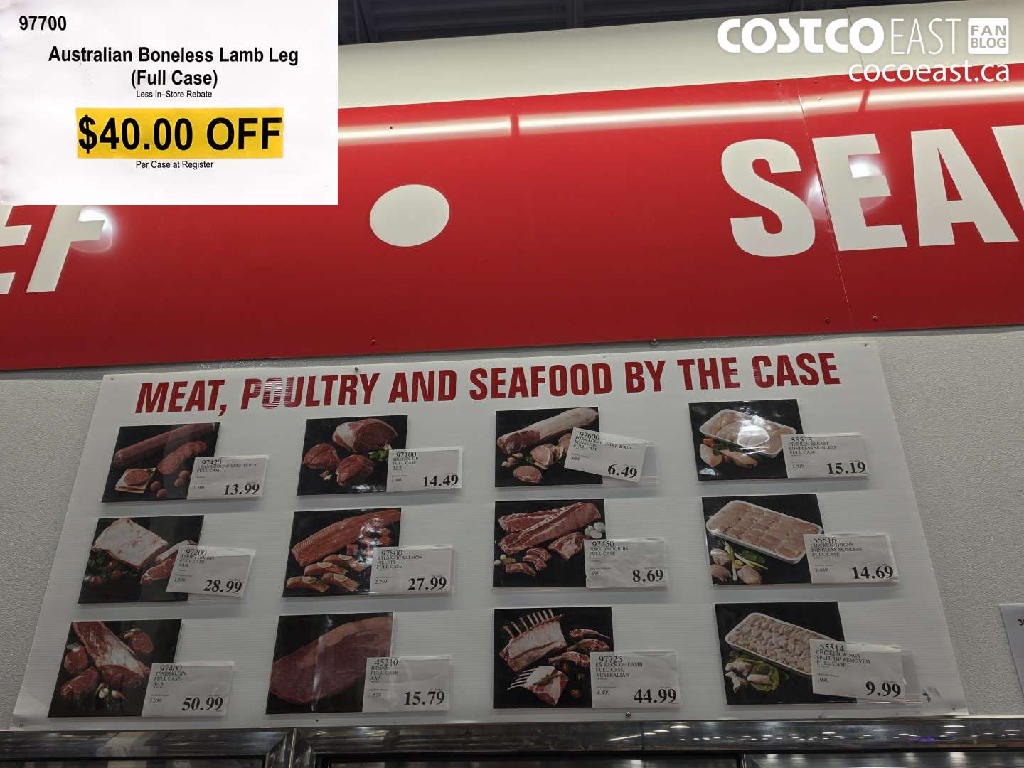 97700 AUSTRALIAN BONELESS LAMB LEG FULL CASE ($40.00 INSTANT SAVINGS)