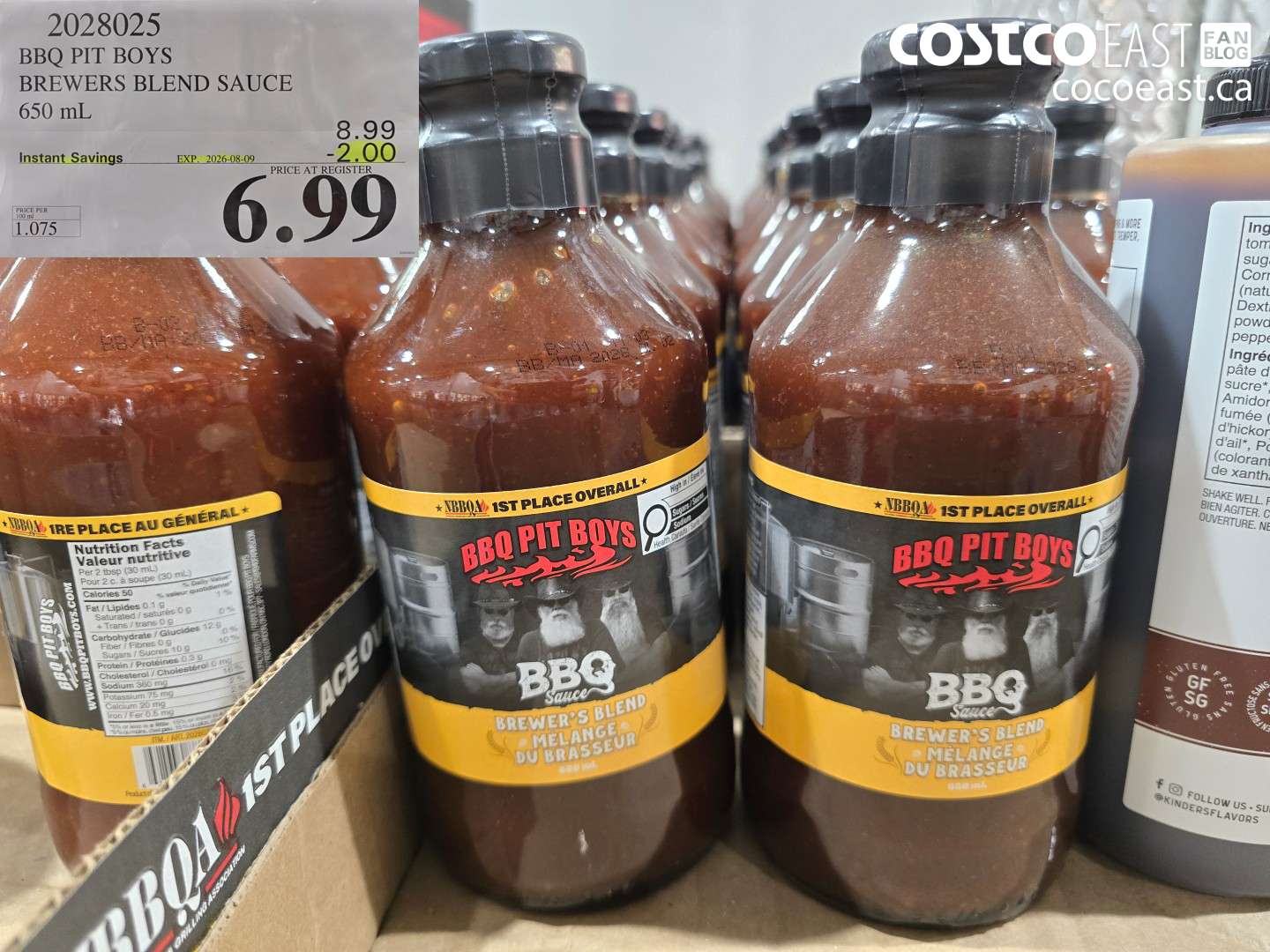 2028025 BBQ PIT BOYS BREWERS BLEND SAUCE 650 ML ($2.00 INSTANT SAVINGS EXPIRES ON 2026-08-09) $6.99