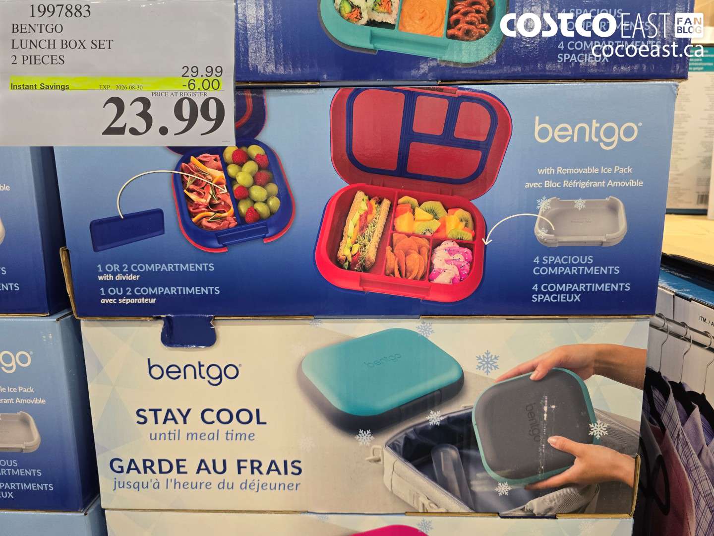 1997883 BENTGO LUNCH BOX SET 2 PIECES ($6.00 INSTANT SAVINGS EXPIRES ON 2026-08-30) $23.99