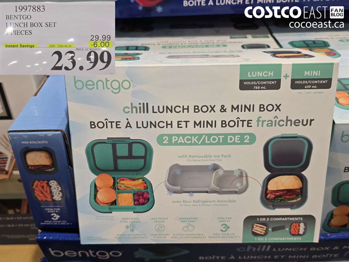 1997883 BENTGO LUNCH BOX SET 2 PIECES ($6.00 INSTANT SAVINGS EXPIRES ON 2026-08-30) $23.99