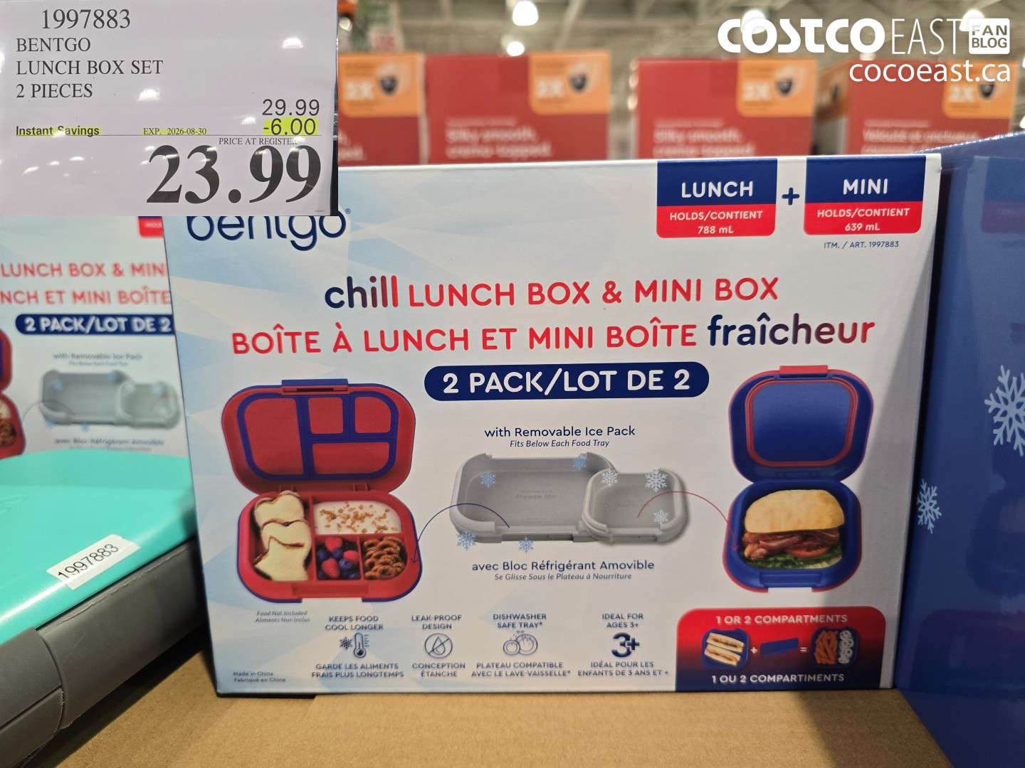 1997883 BENTGO LUNCH BOX SET 2 PIECES ($6.00 INSTANT SAVINGS EXPIRES ON 2026-08-30) $23.99