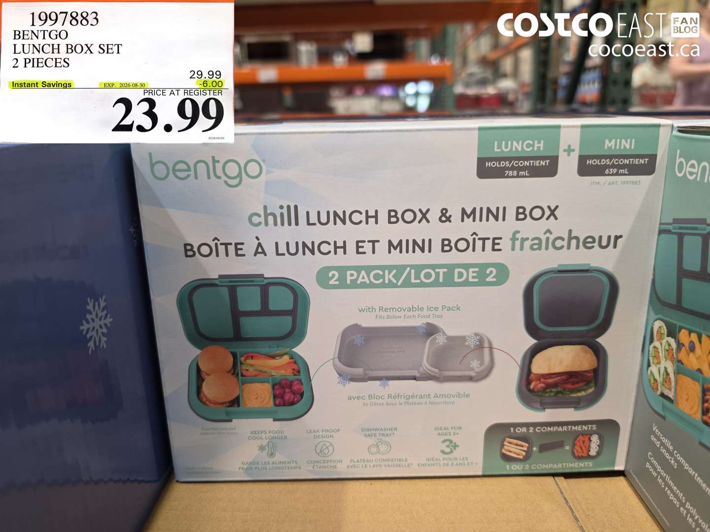 1997883 BENTGO LUNCH BOX SET 2 PIECES ($6.00 INSTANT SAVINGS EXPIRES ON 2026-08-30) $23.99