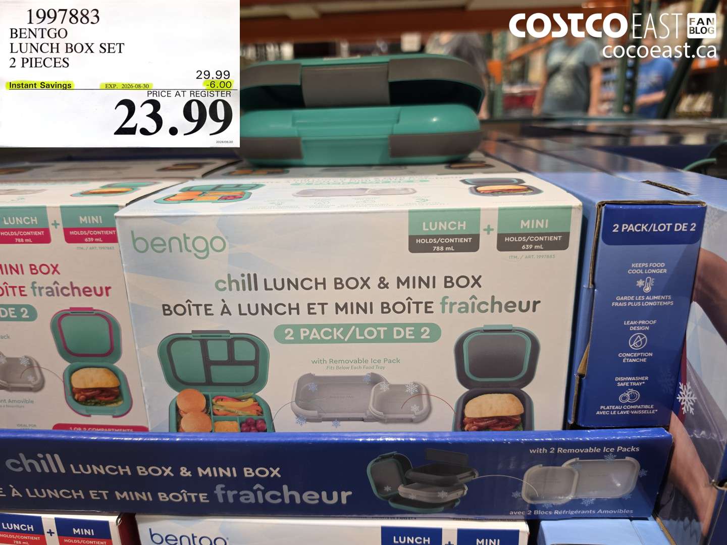 1997883 BENTGO LUNCH BOX SET 2 PIECES ($6.00 INSTANT SAVINGS EXPIRES ON 2026-08-30) $23.99