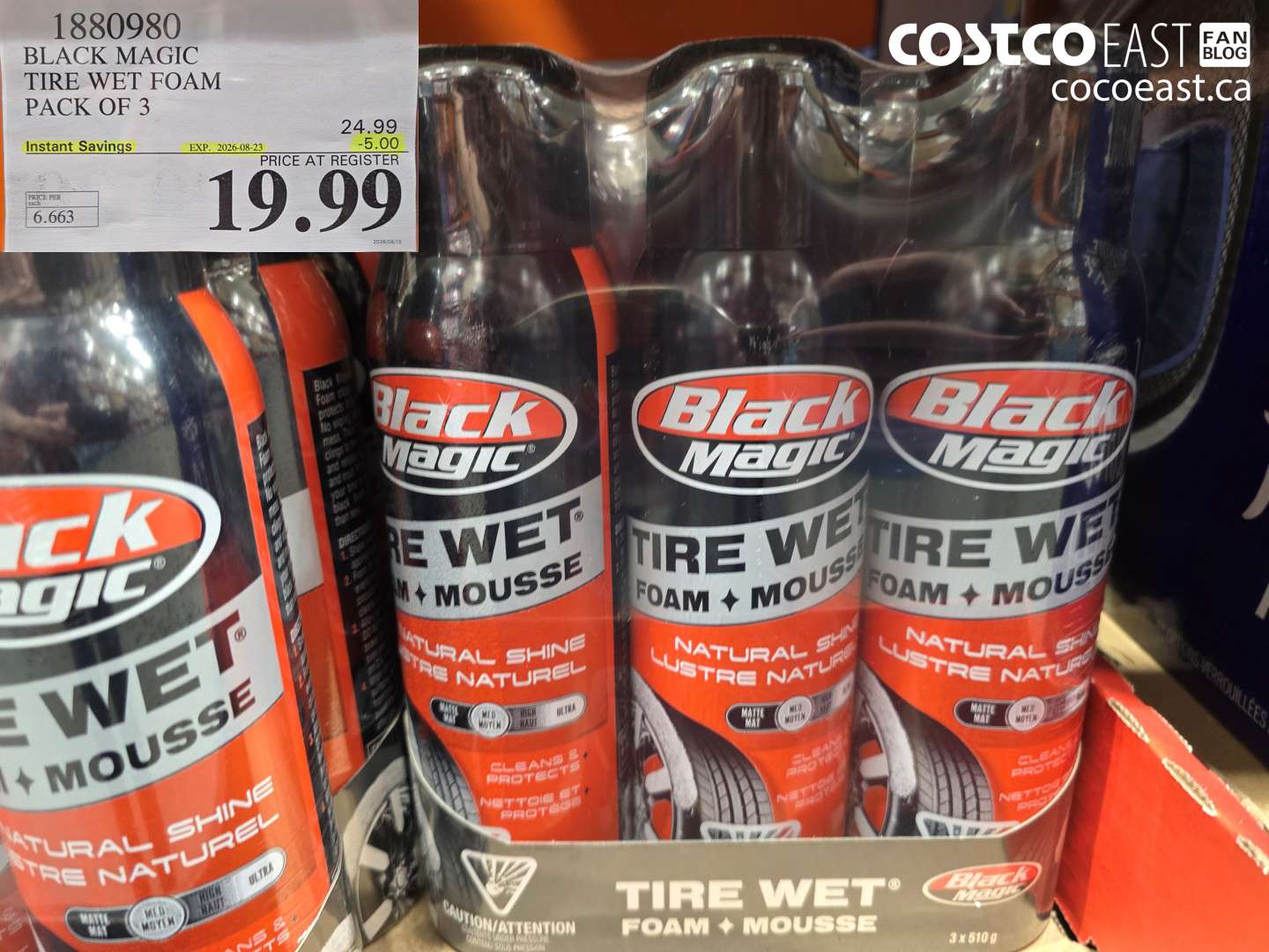1880980 BLACK MAGIC TIRE WET FOAM PACK OF 3 ($5.00 INSTANT SAVINGS EXPIRES ON 2026-08-23) $19.99