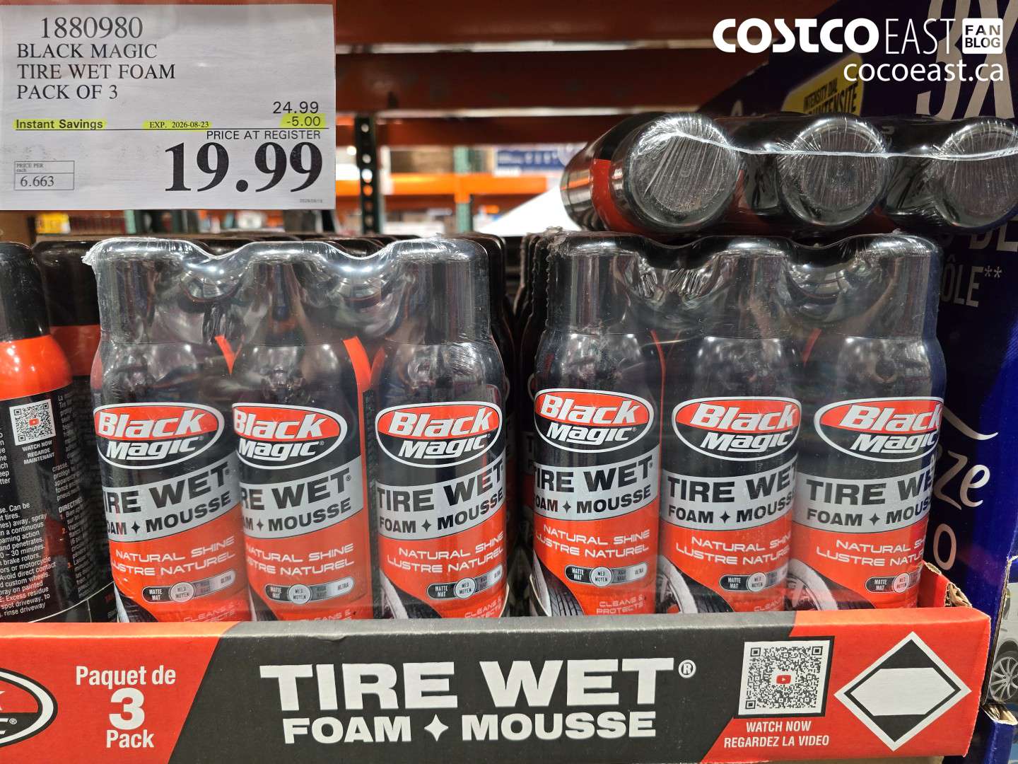 1880980 BLACK MAGIC TIRE WET FOAM PACK OF 3 ($5.00 INSTANT SAVINGS EXPIRES ON 2026-08-23) $19.99