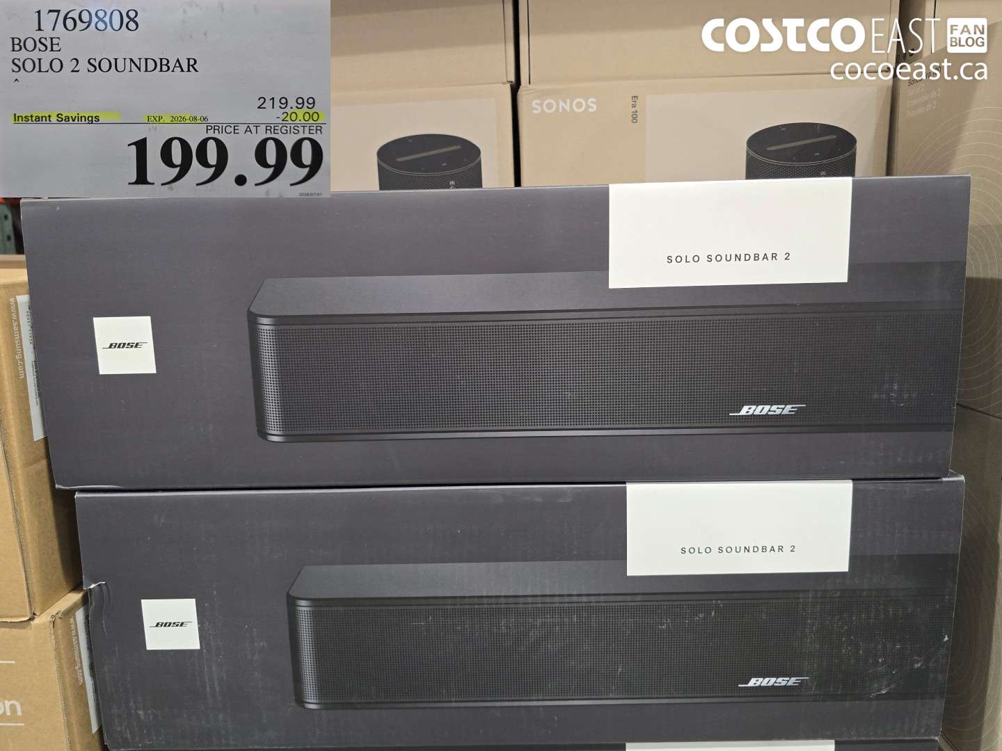 1769808 BOSE SOLO 2 SOUNDBAR ($20.00 INSTANT SAVINGS EXPIRES ON 2026-08-06) $199.99