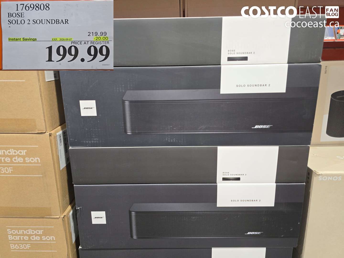 1769808 BOSE SOLO 2 SOUNDBAR ($20.00 INSTANT SAVINGS EXPIRES ON 2026-09-07) $199.99