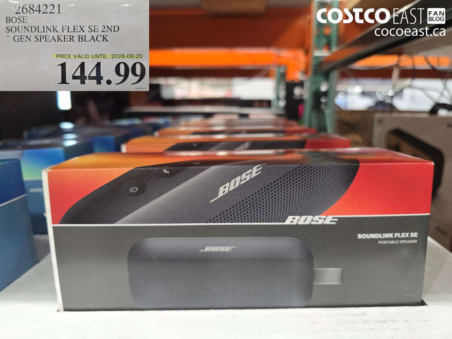 2684221 BOSE SOUNDLINK FLEX SE 2ND GEN SPEAKER BLACK $144.99