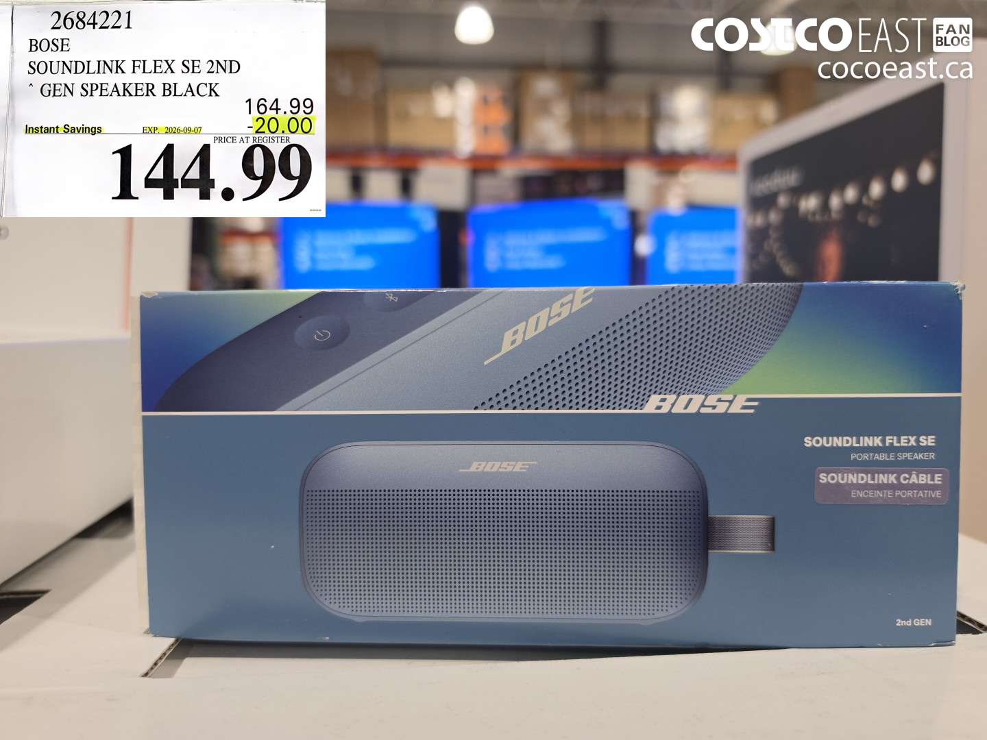 2684221 BOSE SOUNDLINK FLEX SE 2ND GEN SPEAKER BLACK ($20.00 INSTANT SAVINGS EXPIRES ON 2026-09-07) $144.99