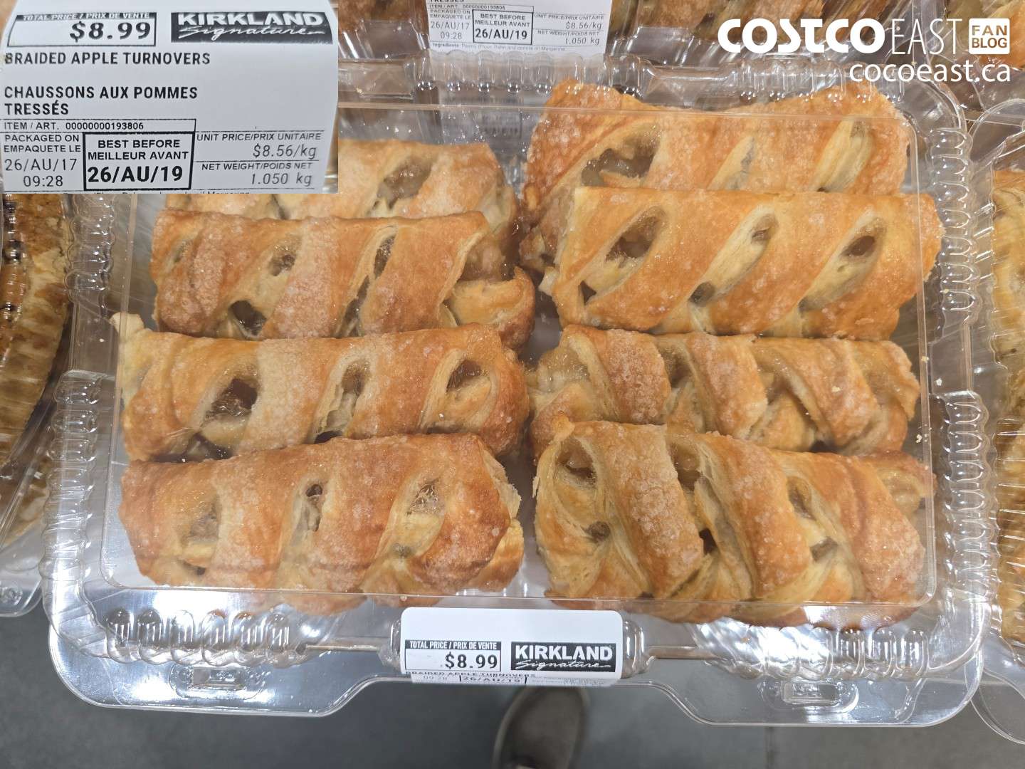 193806 BRAIDED APPLE TURNOVERS $8.99