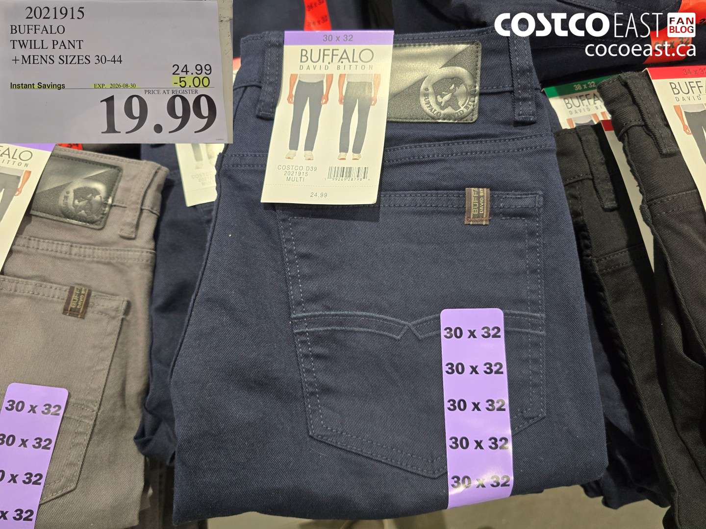 2021915 BUFFALO TWILL PANT MENS SIZES 30-44 ($5.00 INSTANT SAVINGS EXPIRES ON 2026-08-30) $19.99