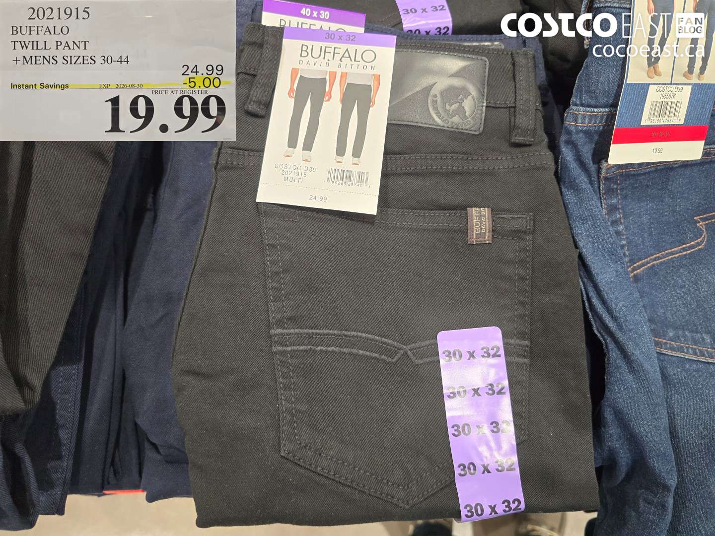 2021915 BUFFALO TWILL PANT MENS SIZES 30-44 ($5.00 INSTANT SAVINGS EXPIRES ON 2026-08-30) $19.99