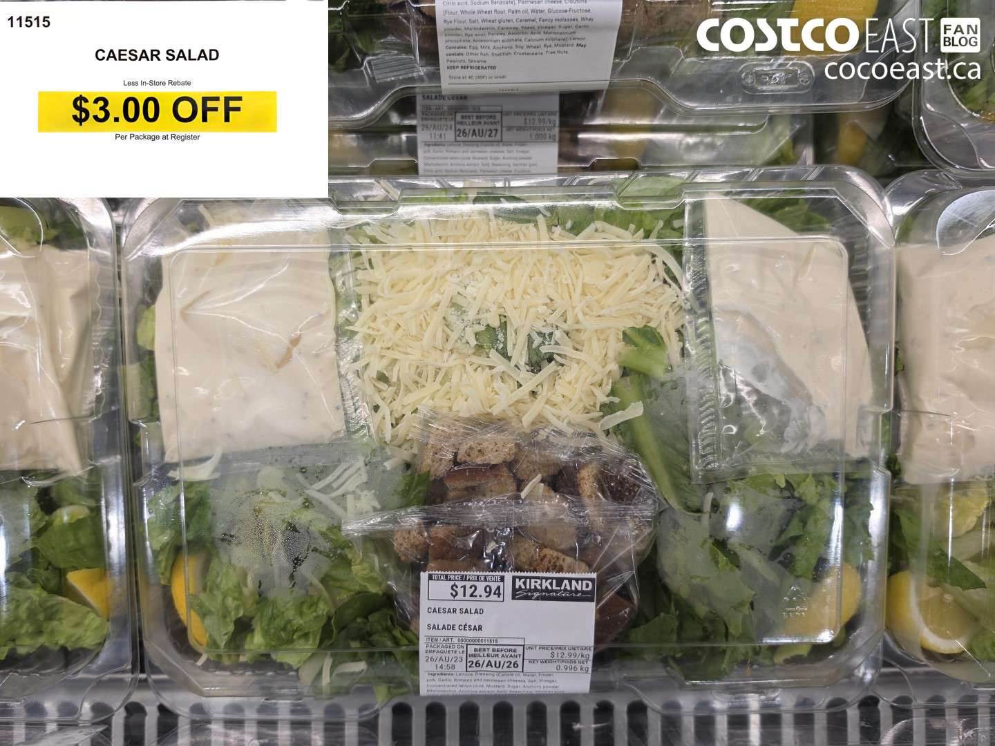 11515 CAESAR SALAD ($3.00 INSTANT SAVINGS)