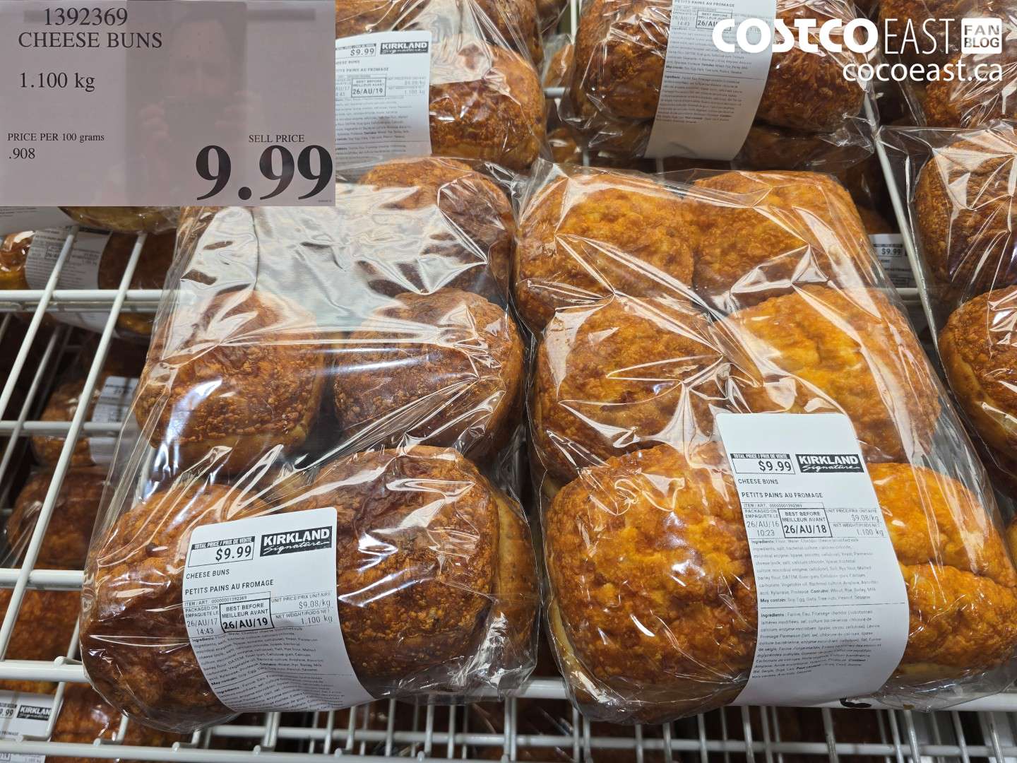 1392369 CHEESE BUNS 1.100 KG $9.99