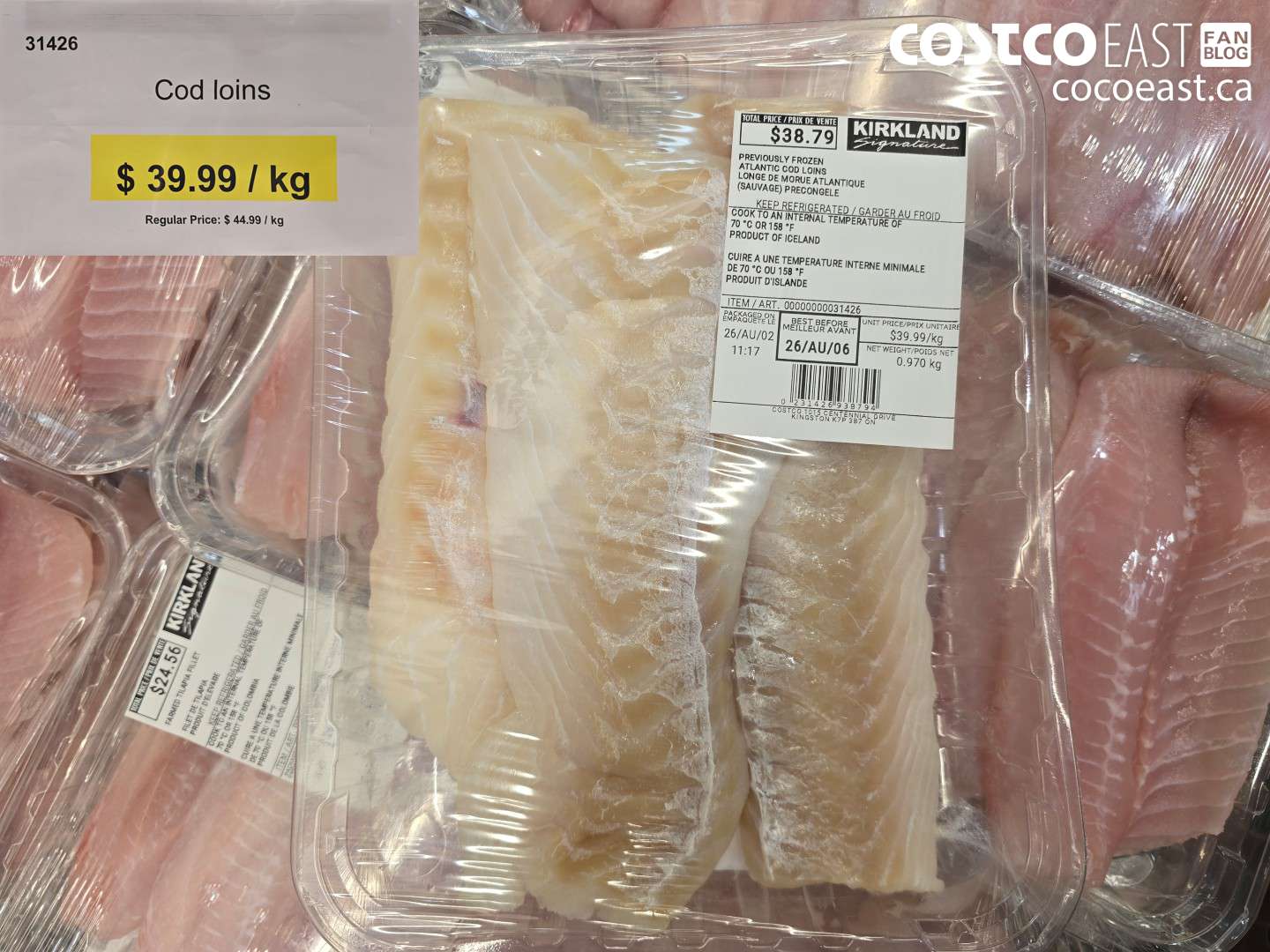 31426 COD LOINS ***DISCOUNT PER KG*** ($10.00 INSTANT SAVINGS)