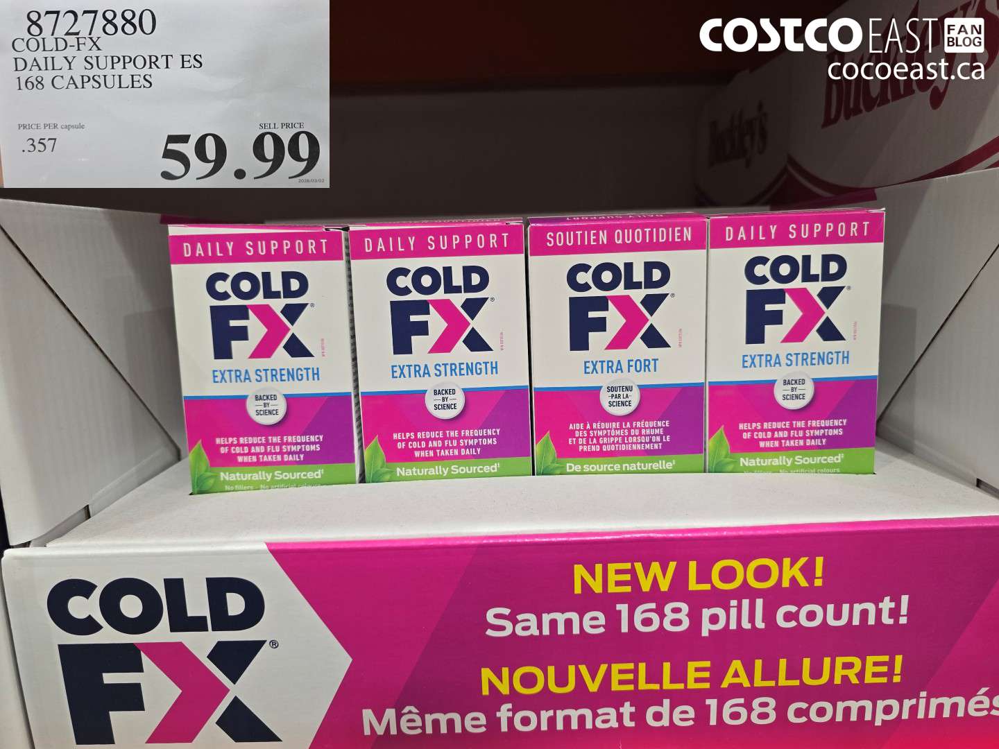 8727880 COLD-FX DAILY SUPPORT ES 168 CAPSULES $59.99