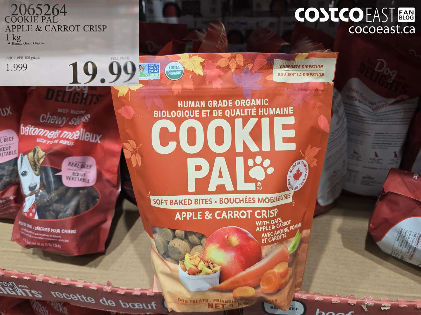 2065264 COOKIE PAL APPLE & CARROT CRISP 1 KG $19.99