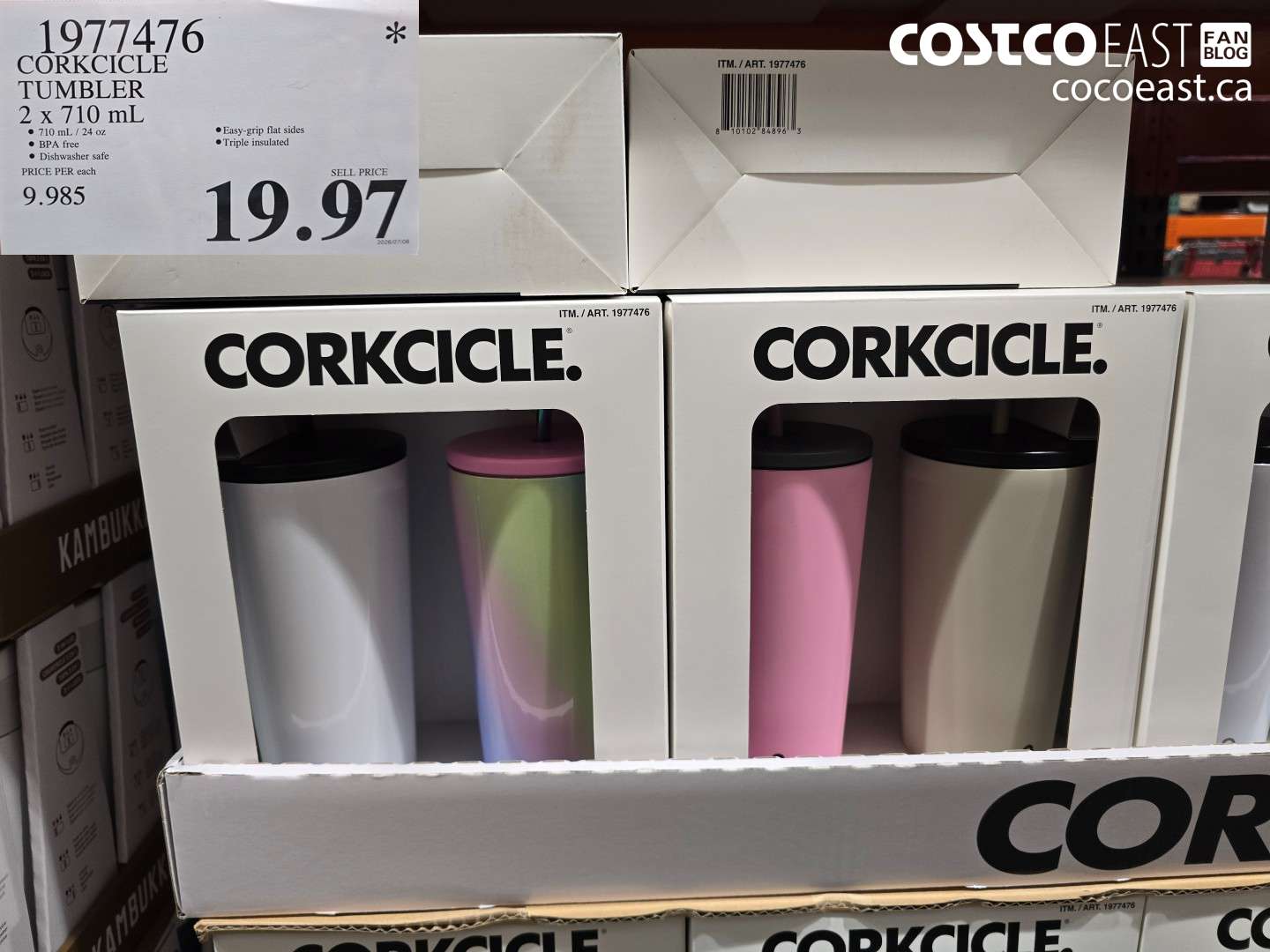 1977476 CORKCICLE TUMBLER 2 X 710 ML $19.97