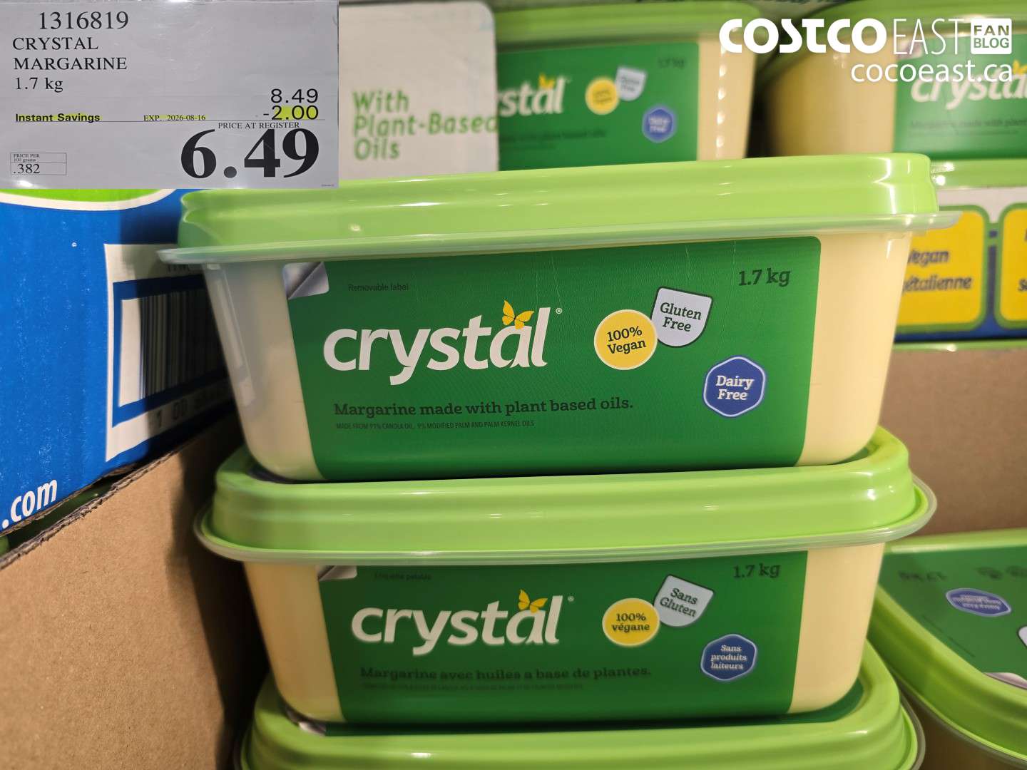 1316819 CRYSTAL MARGARINE 1.7 KG ($2.00 INSTANT SAVINGS EXPIRES ON 2026-08-16) $6.49