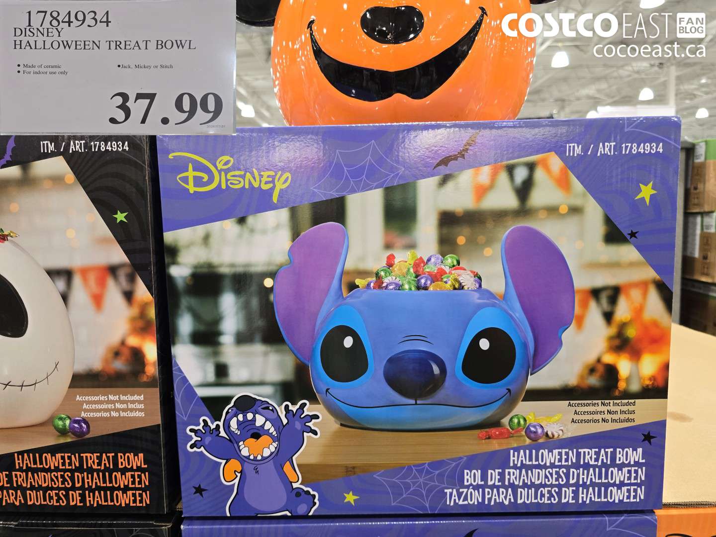 1784934 DISNEY HALLOWEEN TREAT BOWL $37.99