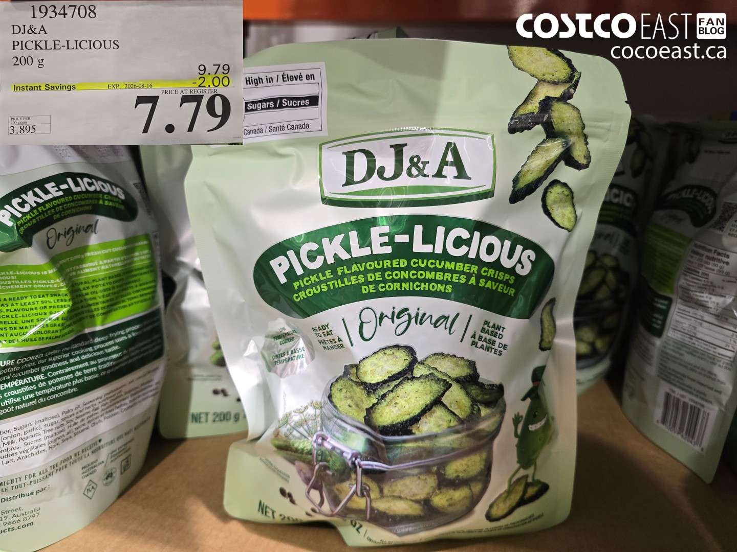 1934708 DJ&A PICKLE-LICIOUS 200 G ($2.00 INSTANT SAVINGS EXPIRES ON 2026-08-16) $7.79