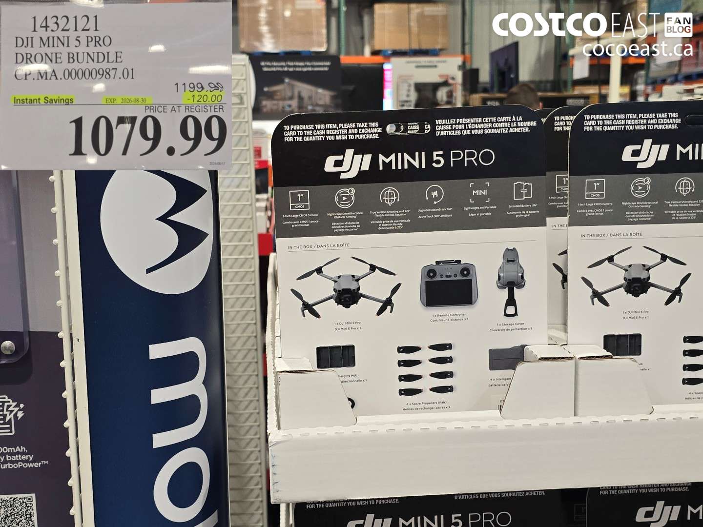 1432121 DJI MINI 5 PRO DRONE BUNDLE ($120.00 INSTANT SAVINGS EXPIRES ON 2026-08-30) $1079.99