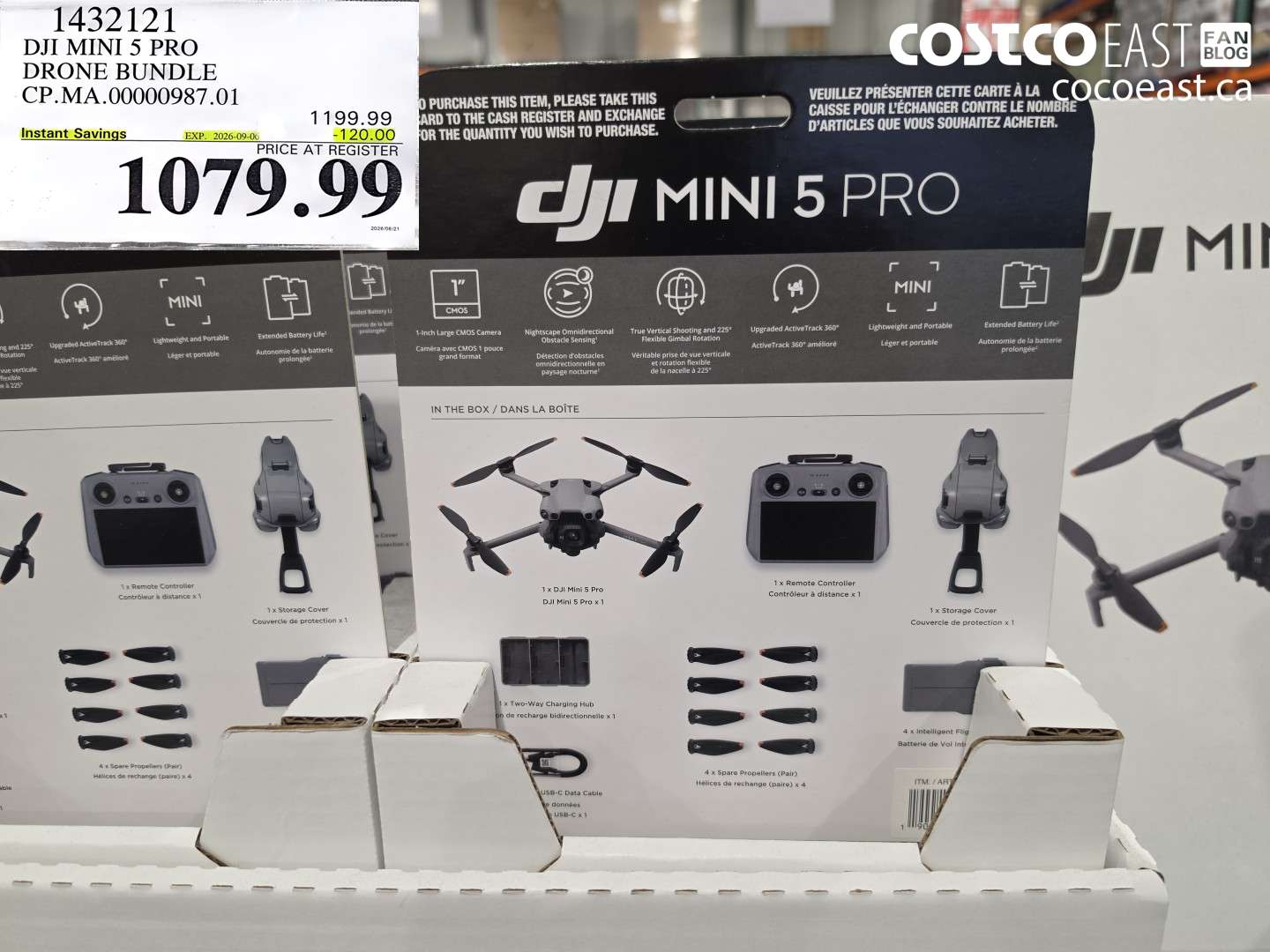 1432121 DJI MINI 5 PRO DRONE BUNDLE ($120.00 INSTANT SAVINGS EXPIRES ON 2026-09-06) $1079.99