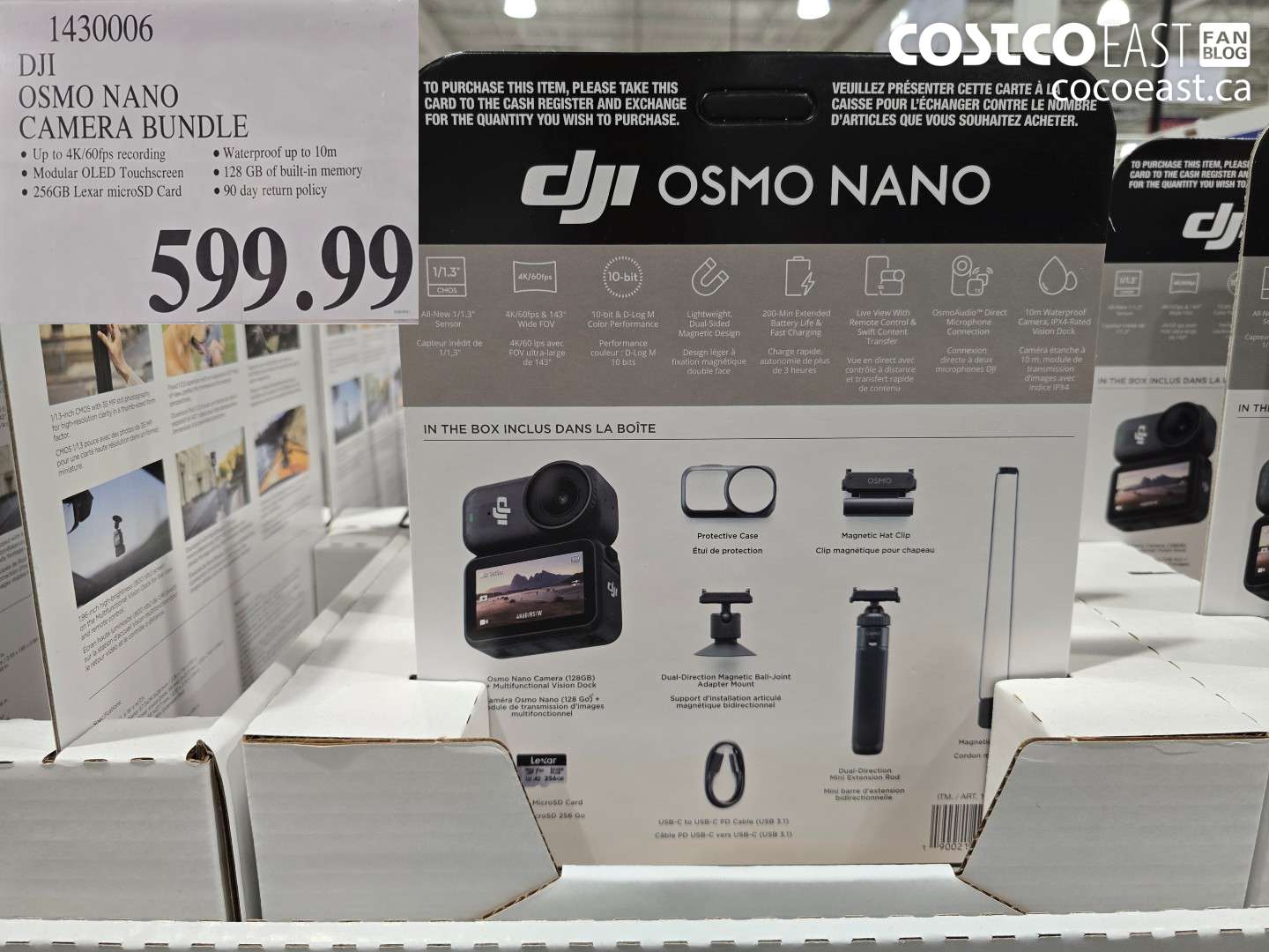 1430006 DJI OSMO NANO CAMERA BUNDLE $599.99